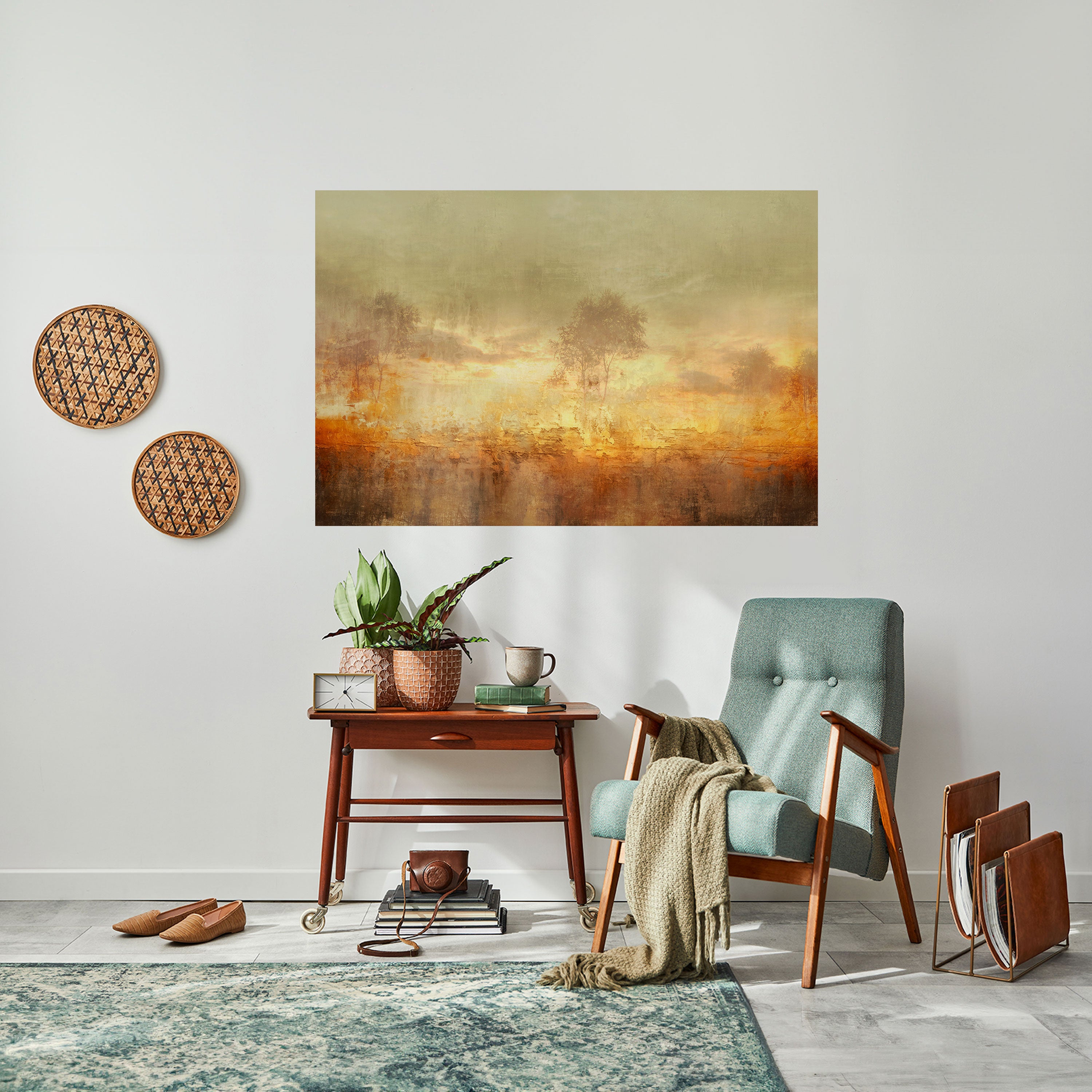 Póster horizontal autoadhesivo AMBER DREAMSCAPE