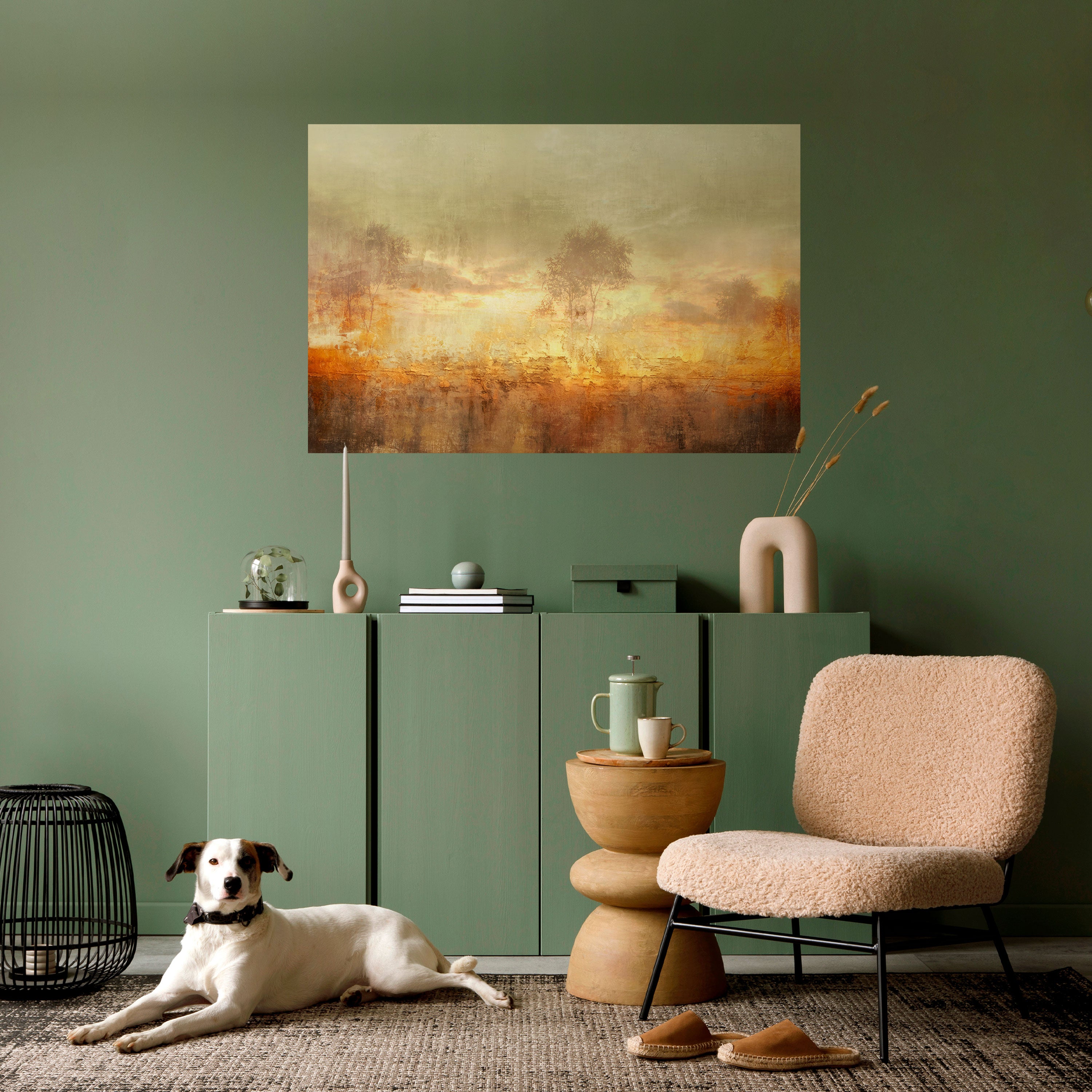 Póster horizontal autoadhesivo AMBER DREAMSCAPE