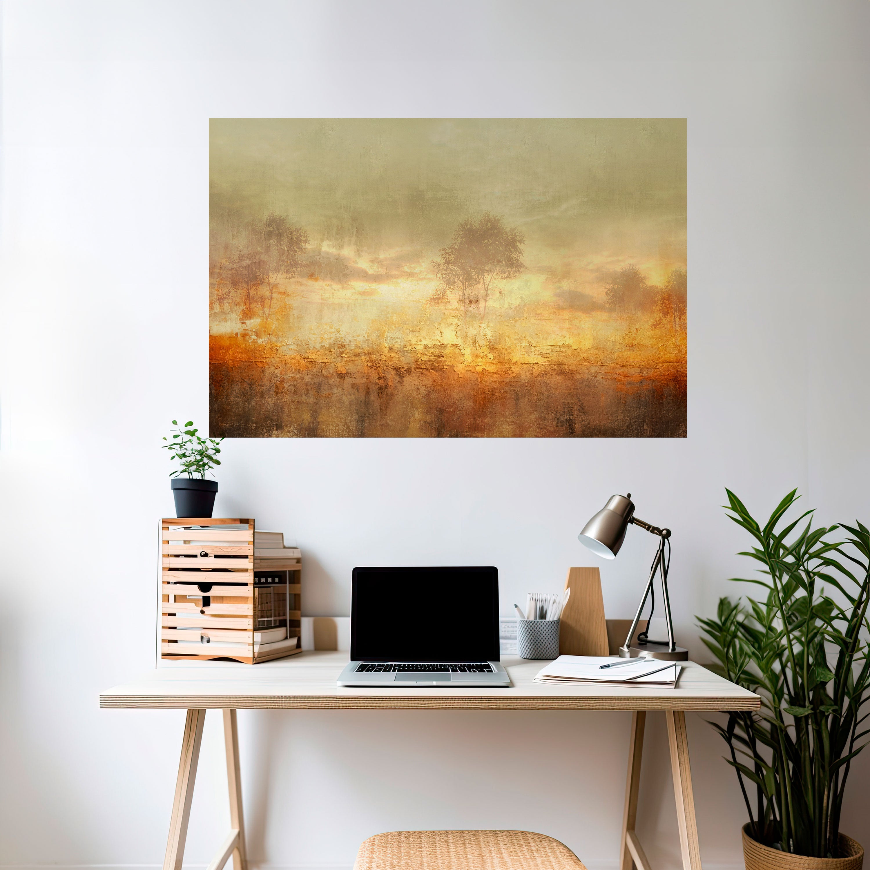 Póster horizontal autoadhesivo AMBER DREAMSCAPE