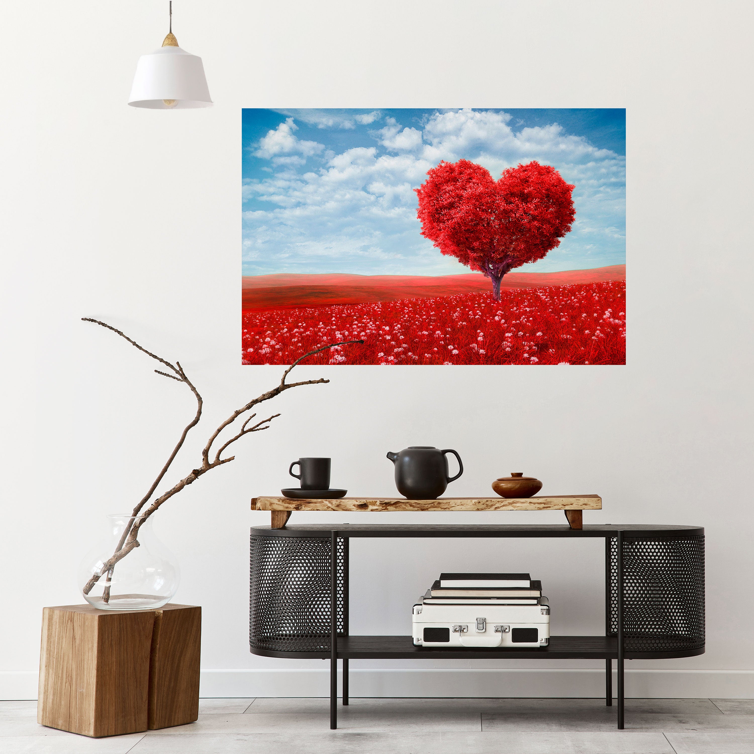 Póster horizontal autoadhesivo "EL ABRAZO DEL AMOR"