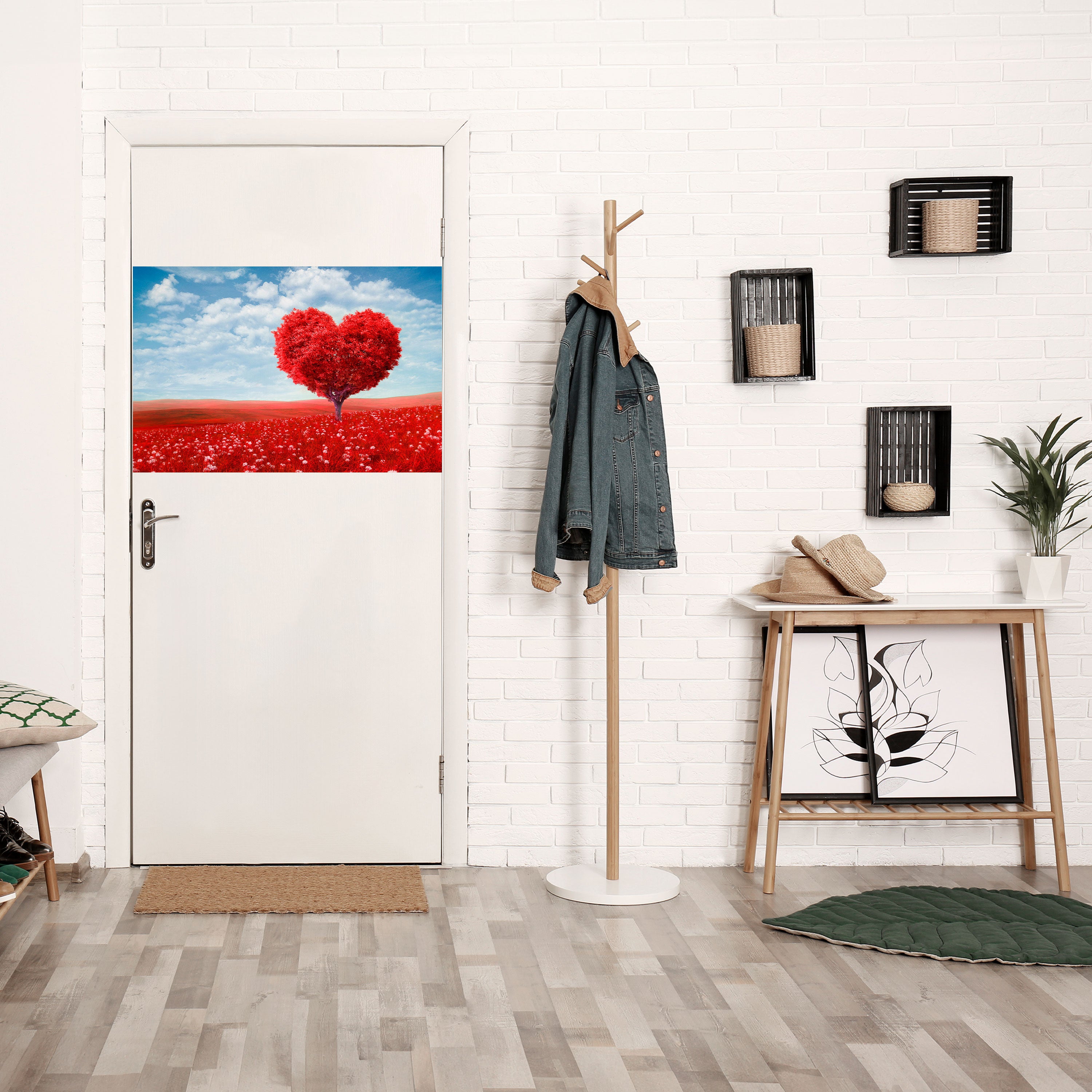 Póster horizontal autoadhesivo "EL ABRAZO DEL AMOR"