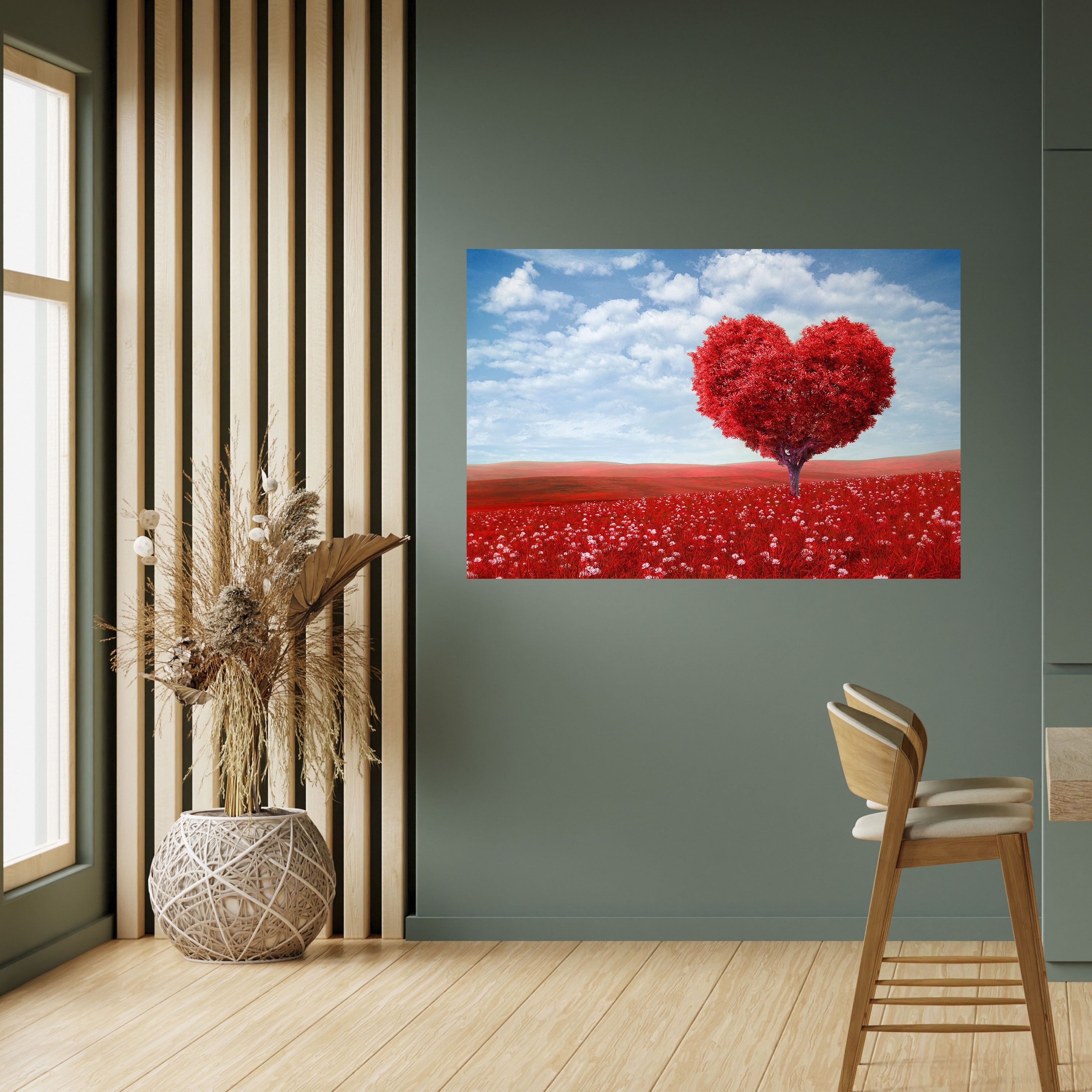 Póster horizontal autoadhesivo "EL ABRAZO DEL AMOR"
