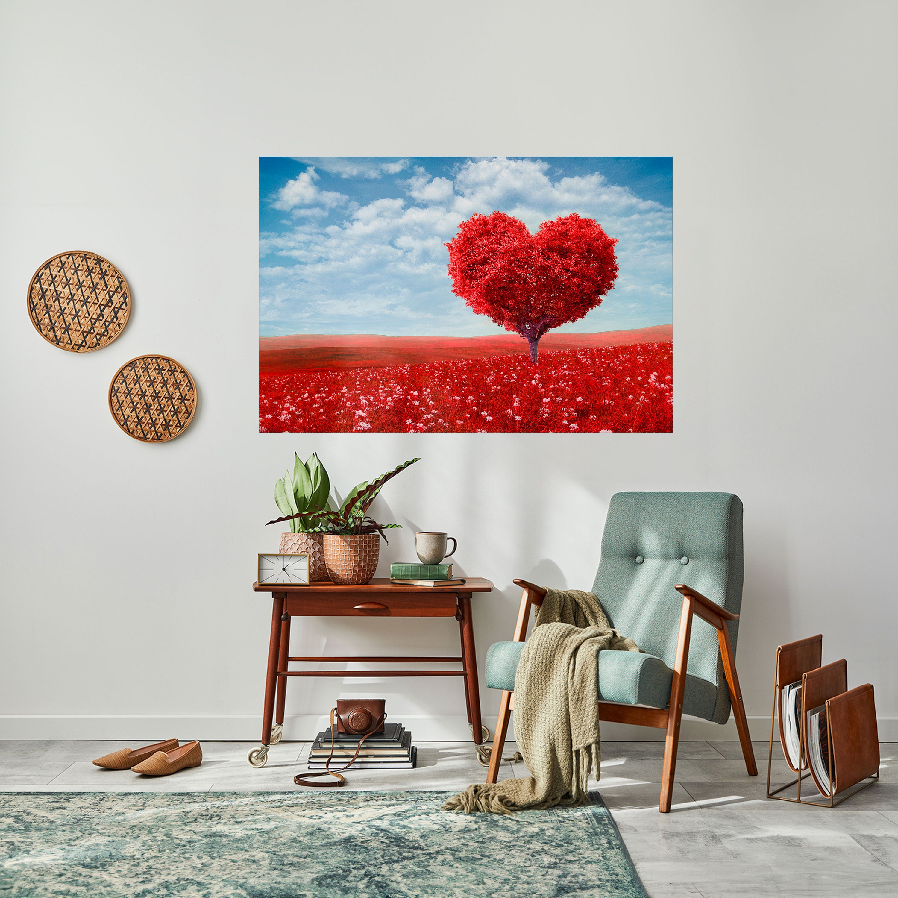 Póster horizontal autoadhesivo "EL ABRAZO DEL AMOR"