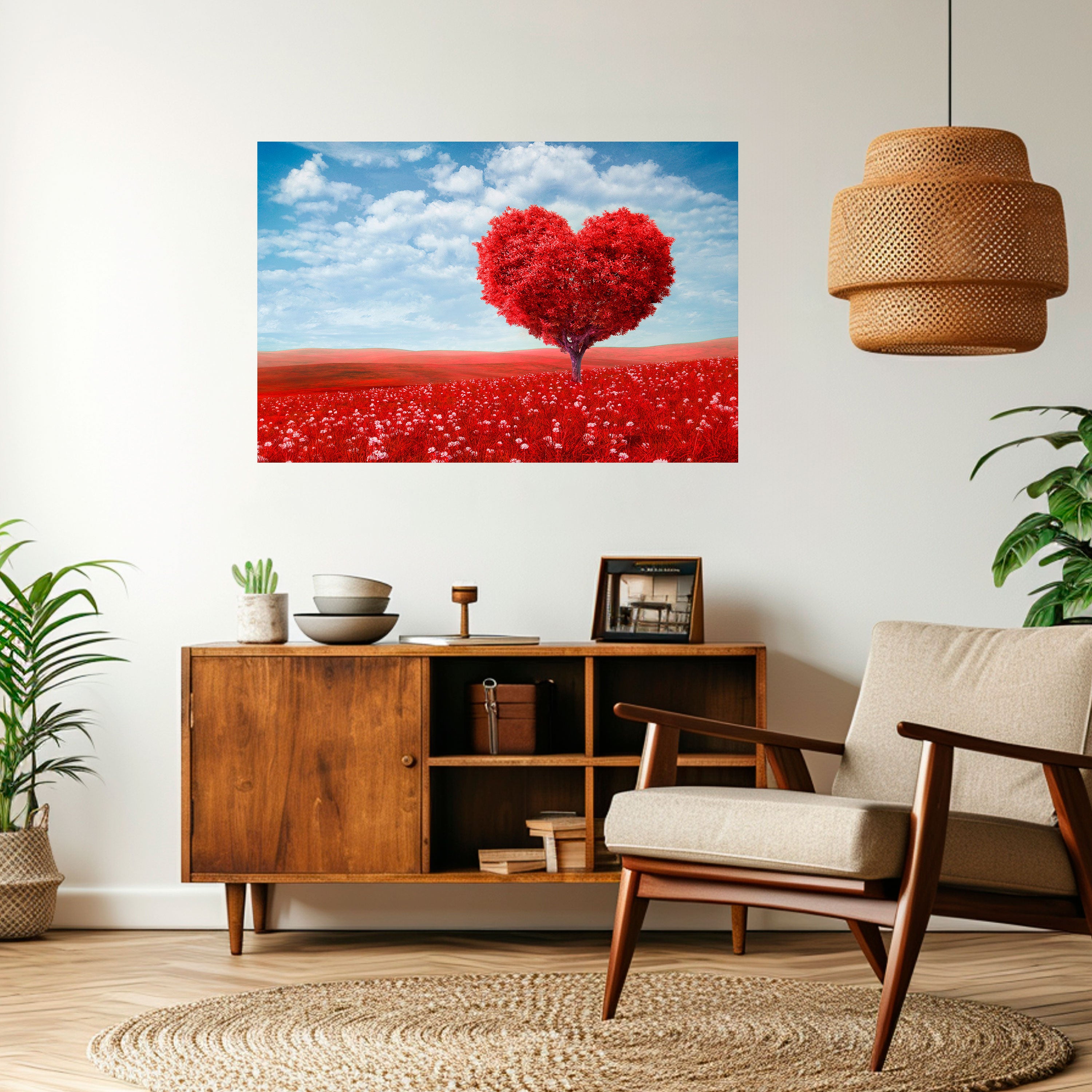 Póster horizontal autoadhesivo "EL ABRAZO DEL AMOR"