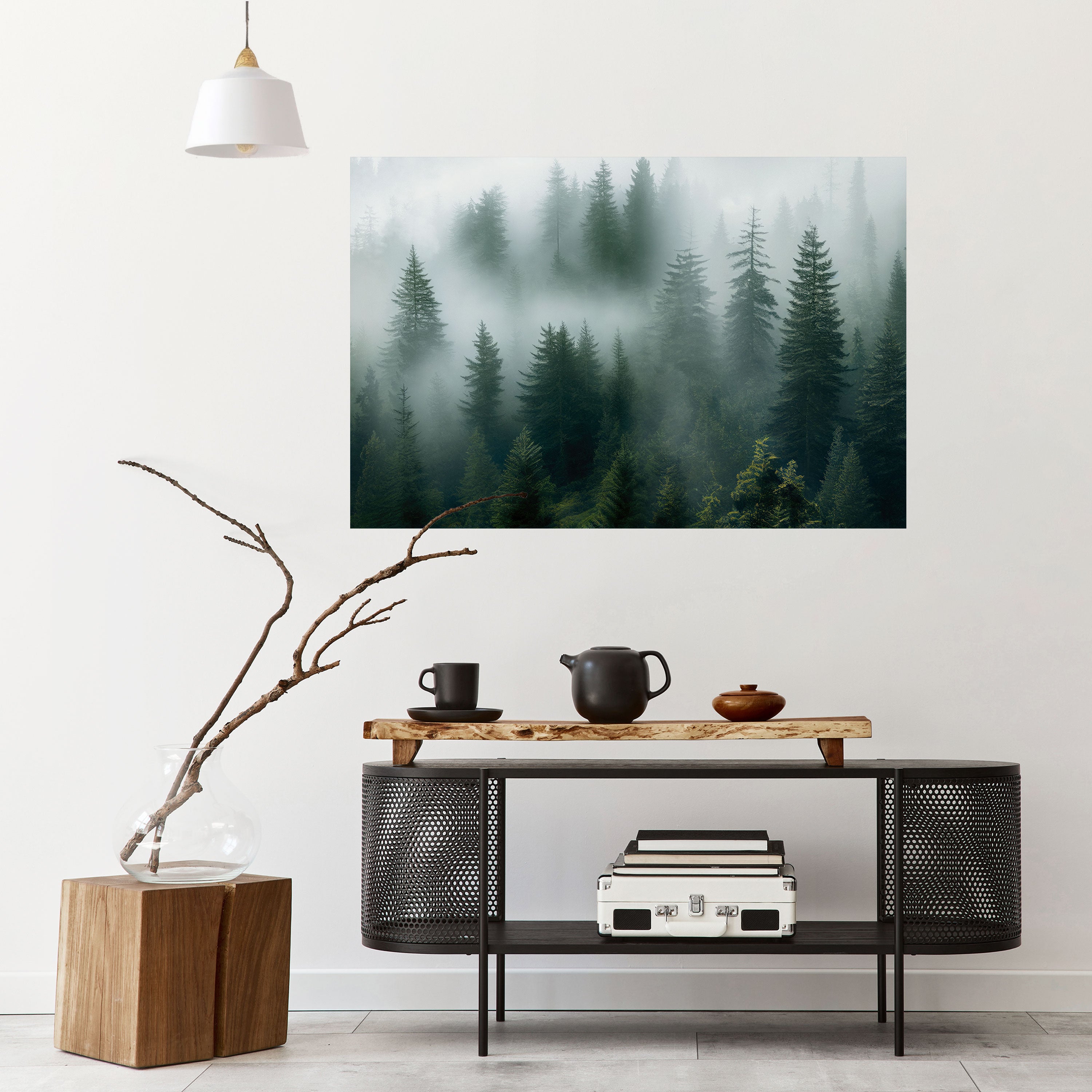 Póster horizontal autoadhesivo FOGGY CREST