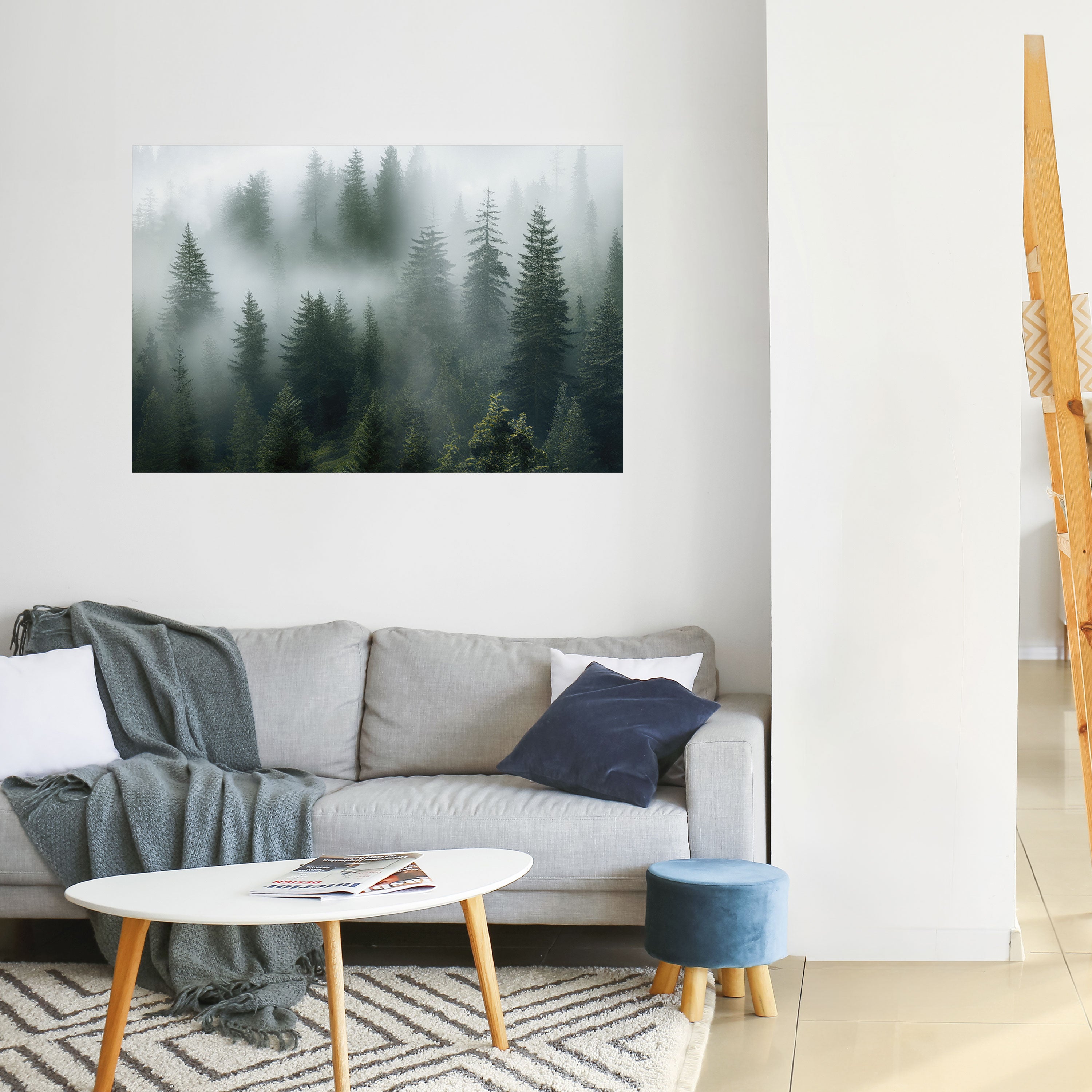 Póster horizontal autoadhesivo FOGGY CREST