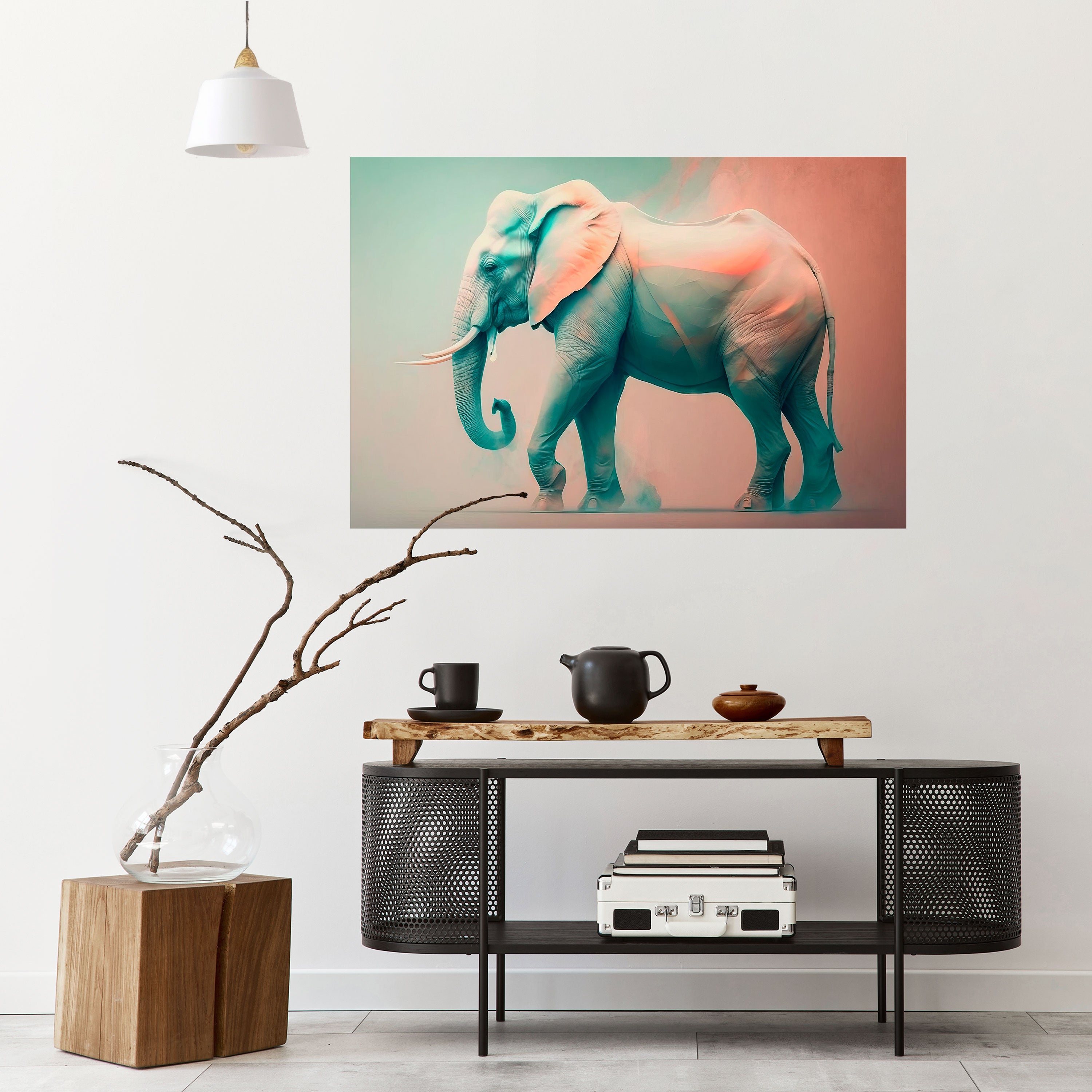 Póster horizontal autoadhesivo Holográfico Gigante