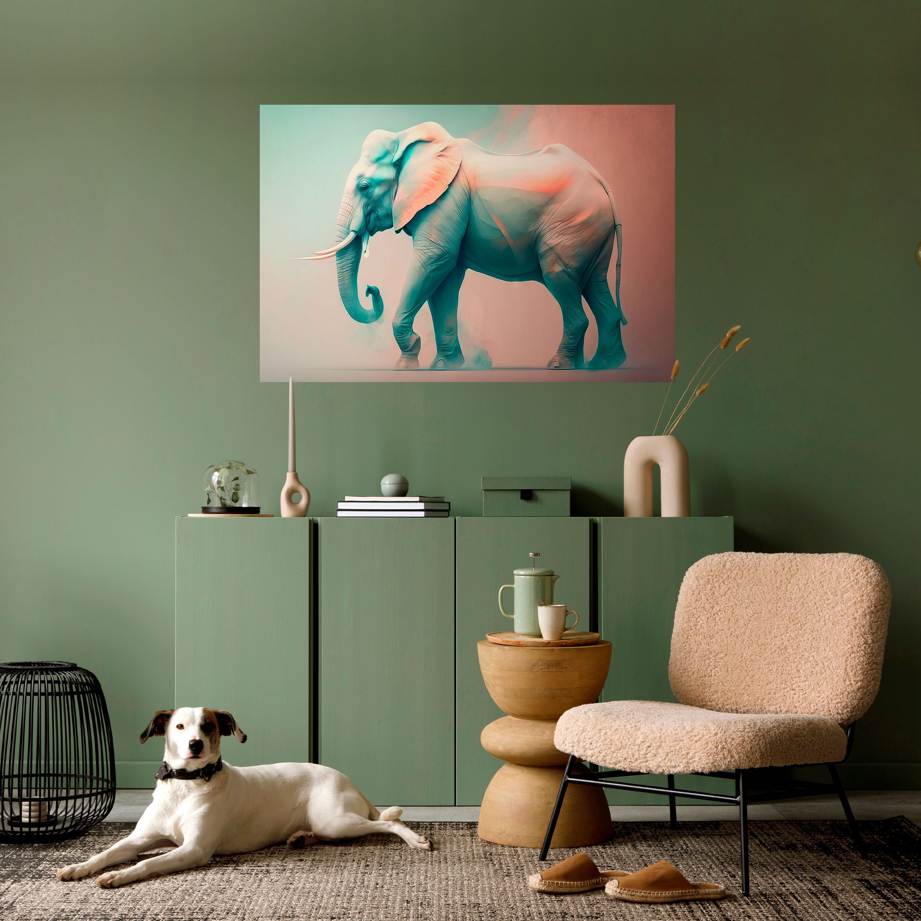 Póster horizontal autoadhesivo Holográfico Gigante