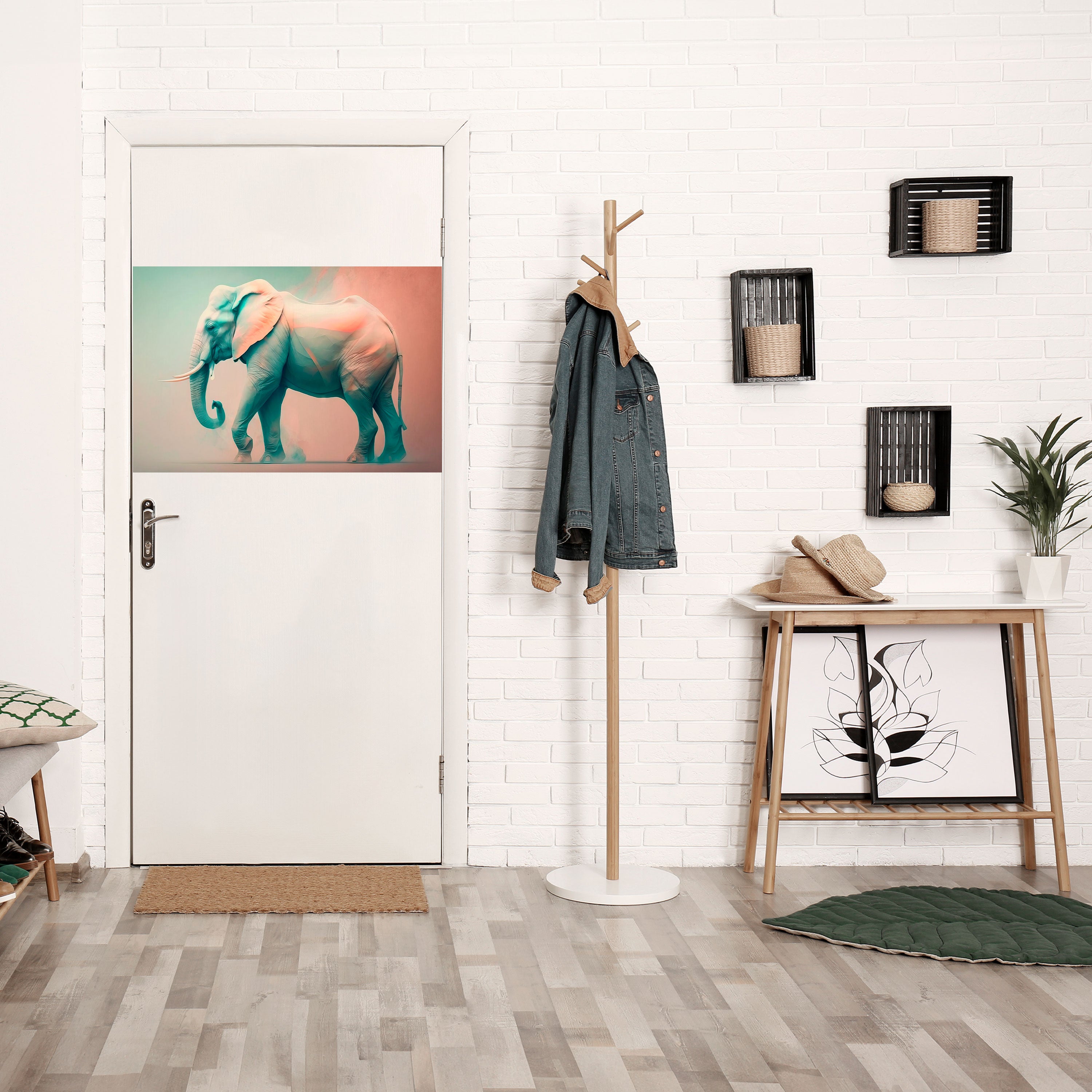 Póster horizontal autoadhesivo Holográfico Gigante