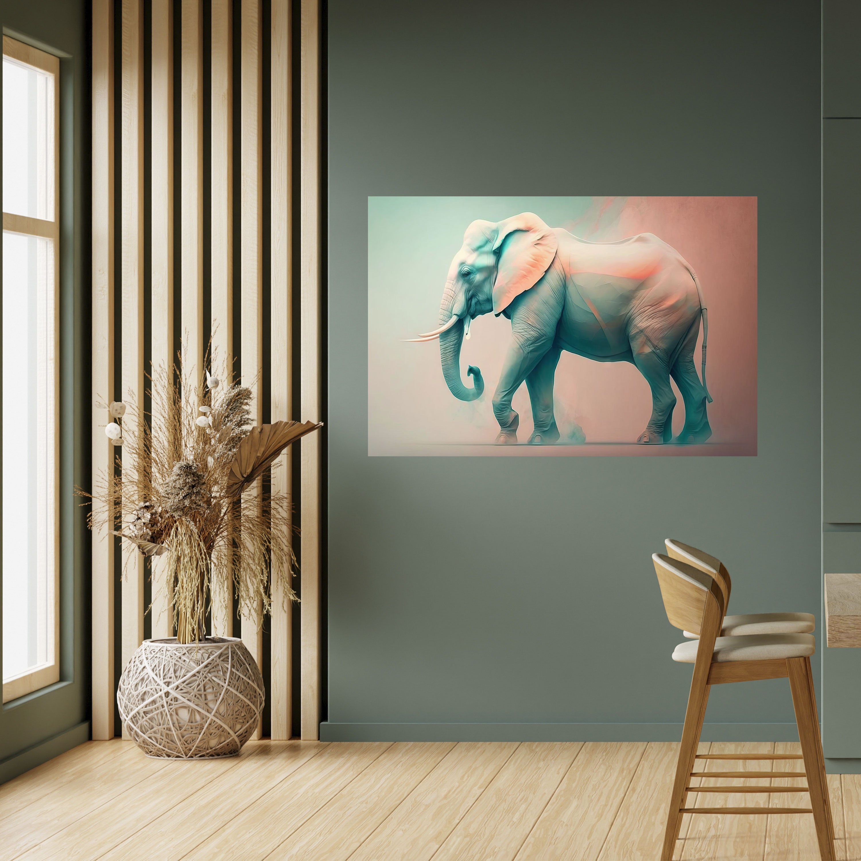 Póster horizontal autoadhesivo Holográfico Gigante