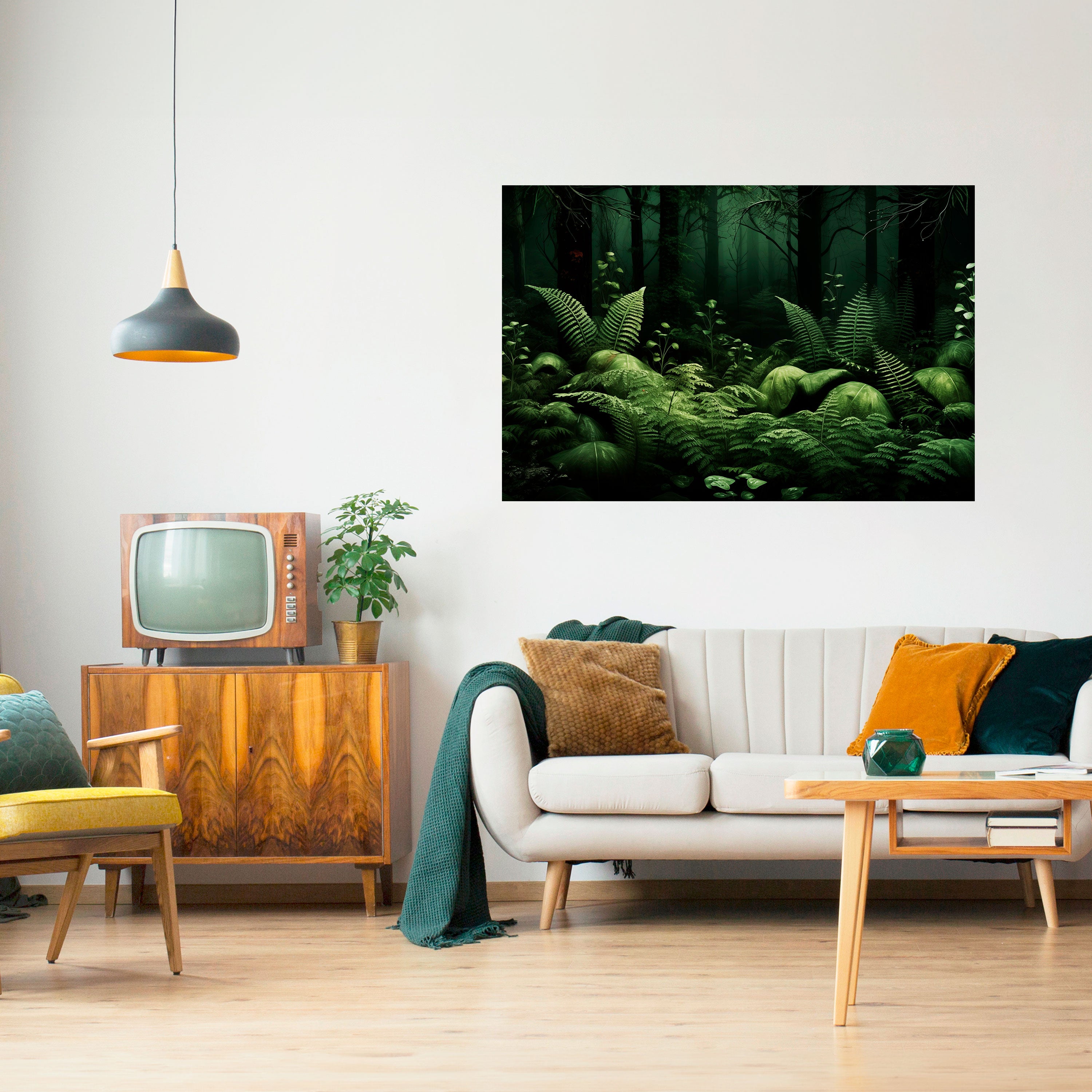 Póster horizontal autoadhesivo BOSQUE DE SUEÑOS