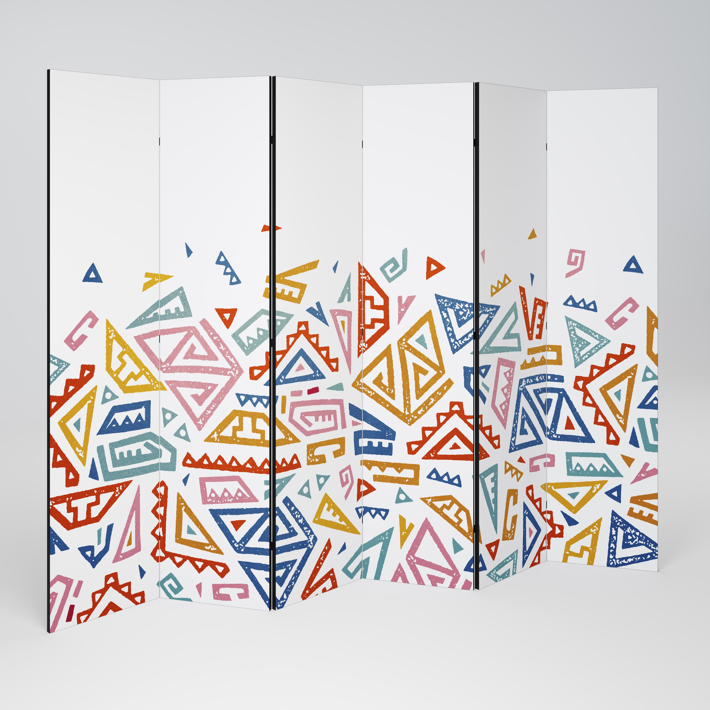 Biombo decorativo de 6 paneles ANGULAR FEELING