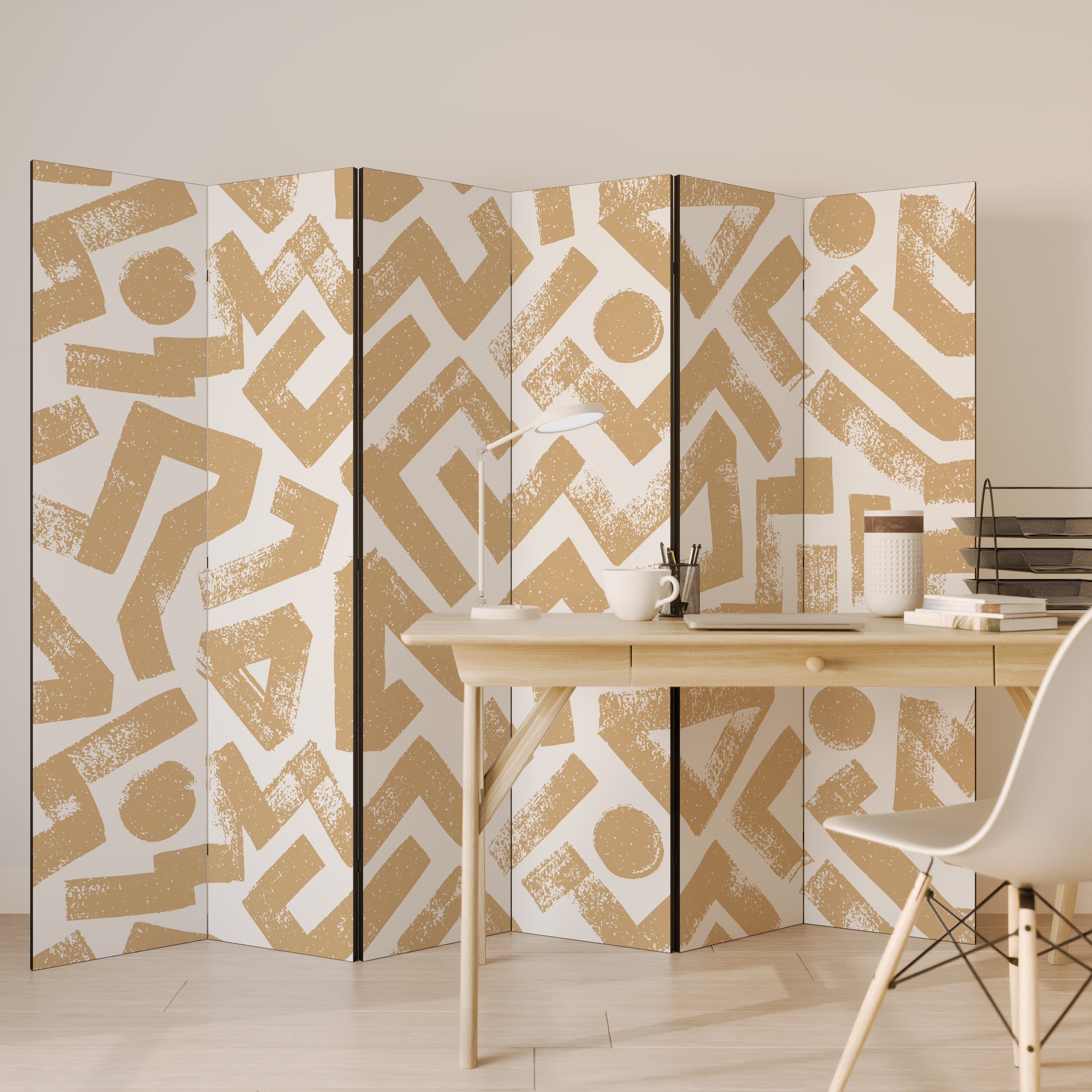 Divisor de ambientes decorativo de 6 paneles CLUSTER CRAFTS