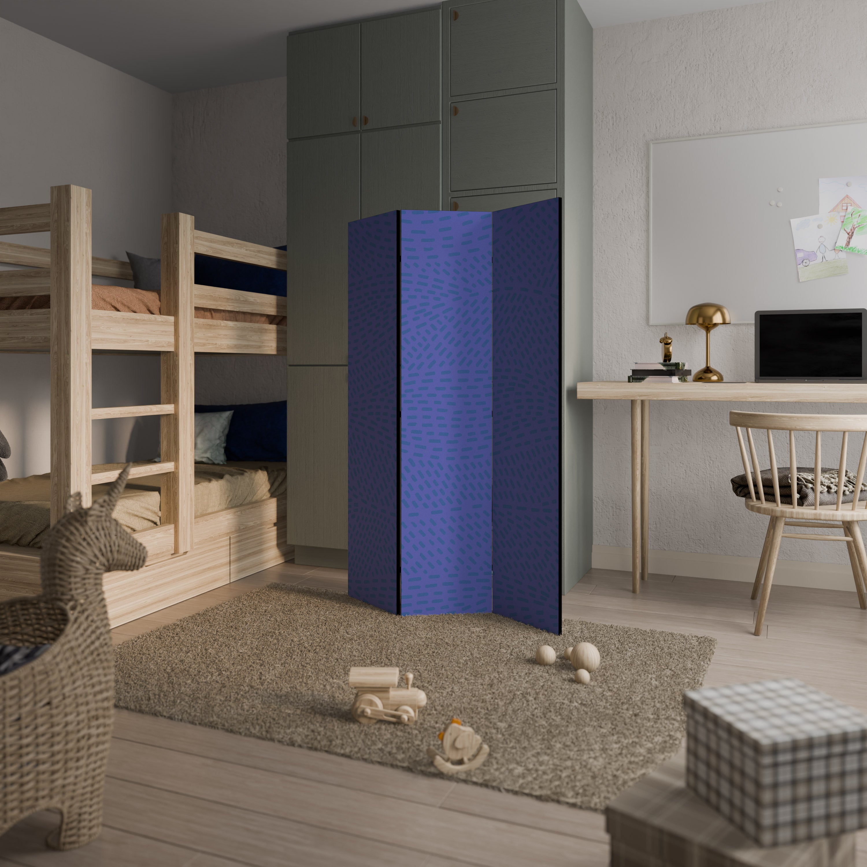 AMPARO SHREDS Decorative 3-Panel Room Divider