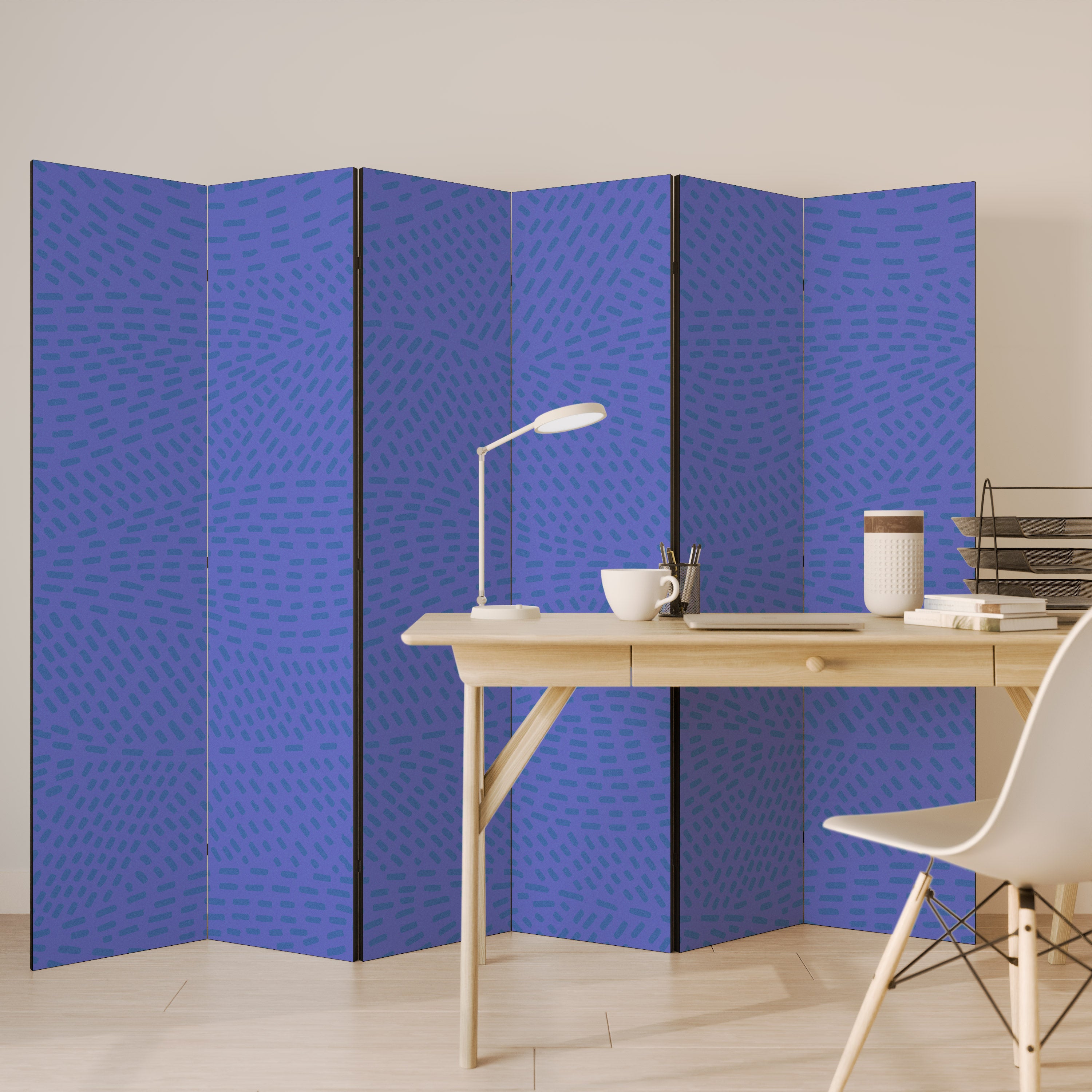 Biombo decorativo AMPARO SHREDS de 6 paneles