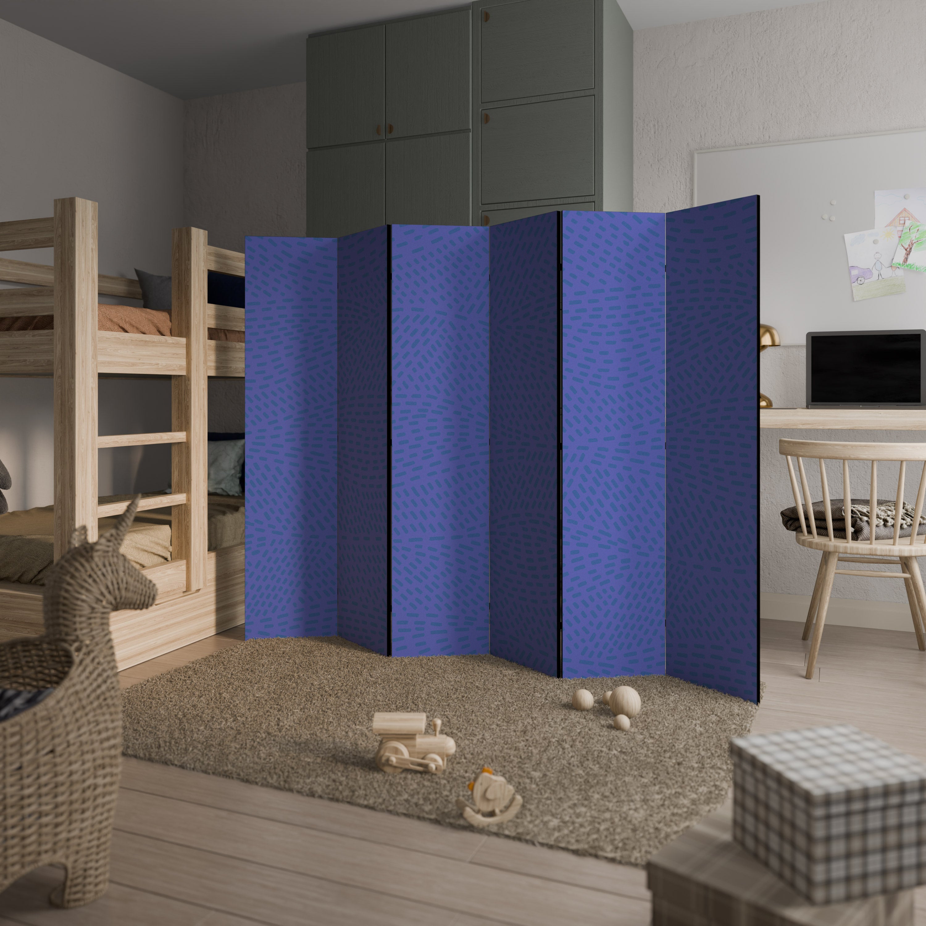 Biombo decorativo AMPARO SHREDS de 6 paneles