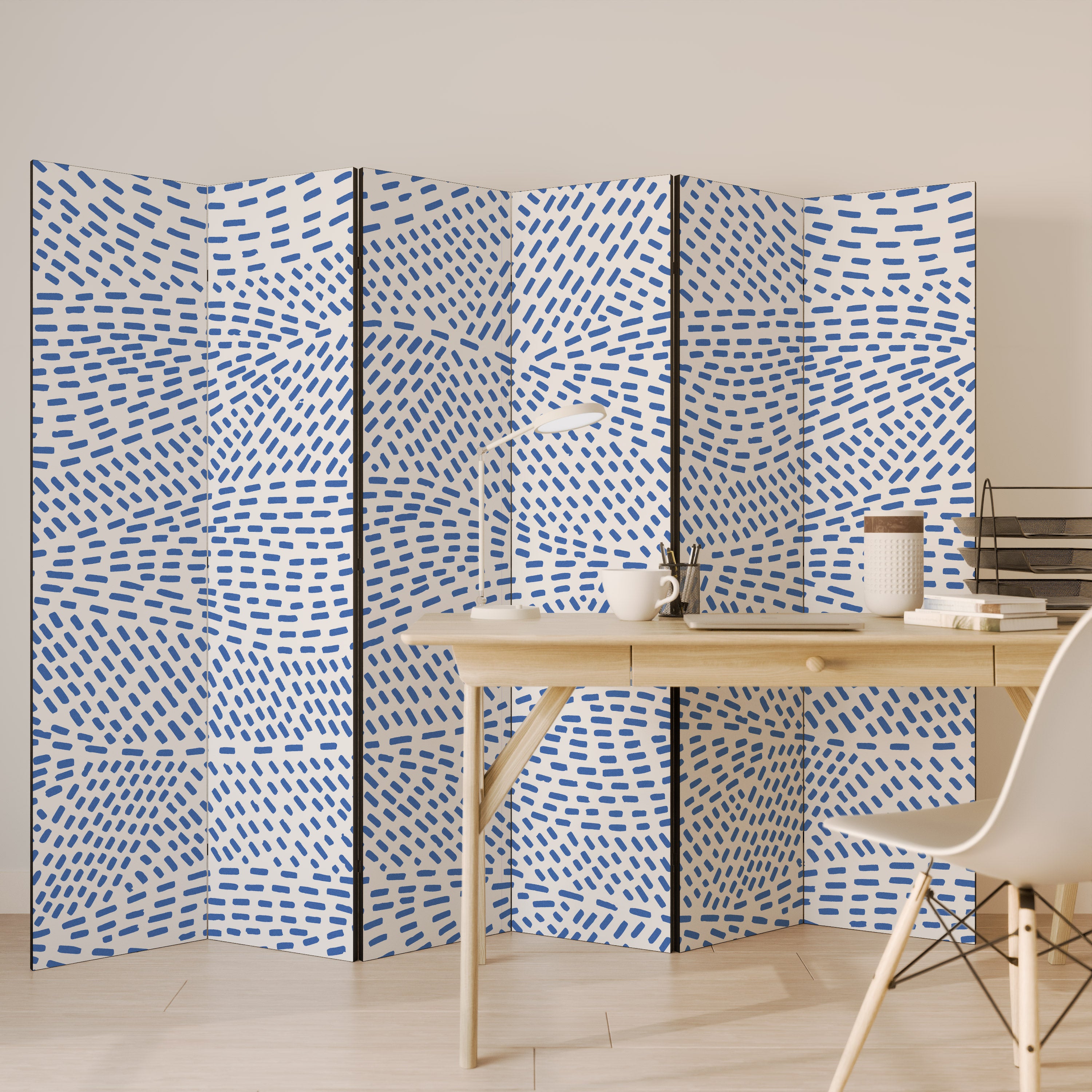 Biombo decorativo de 6 paneles HEAVENLY SHREDS