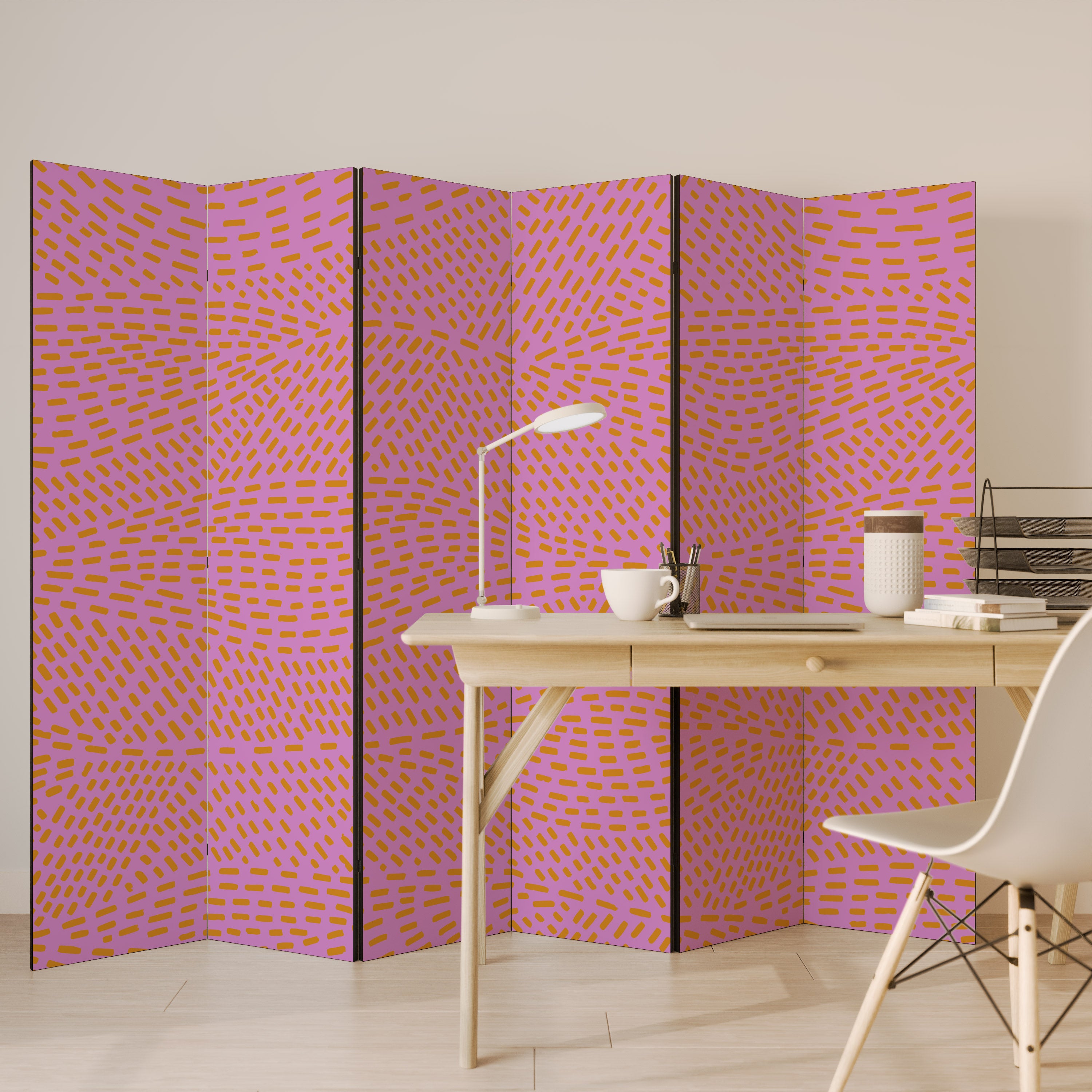Biombo decorativo de 6 paneles AZALEA SHREDS