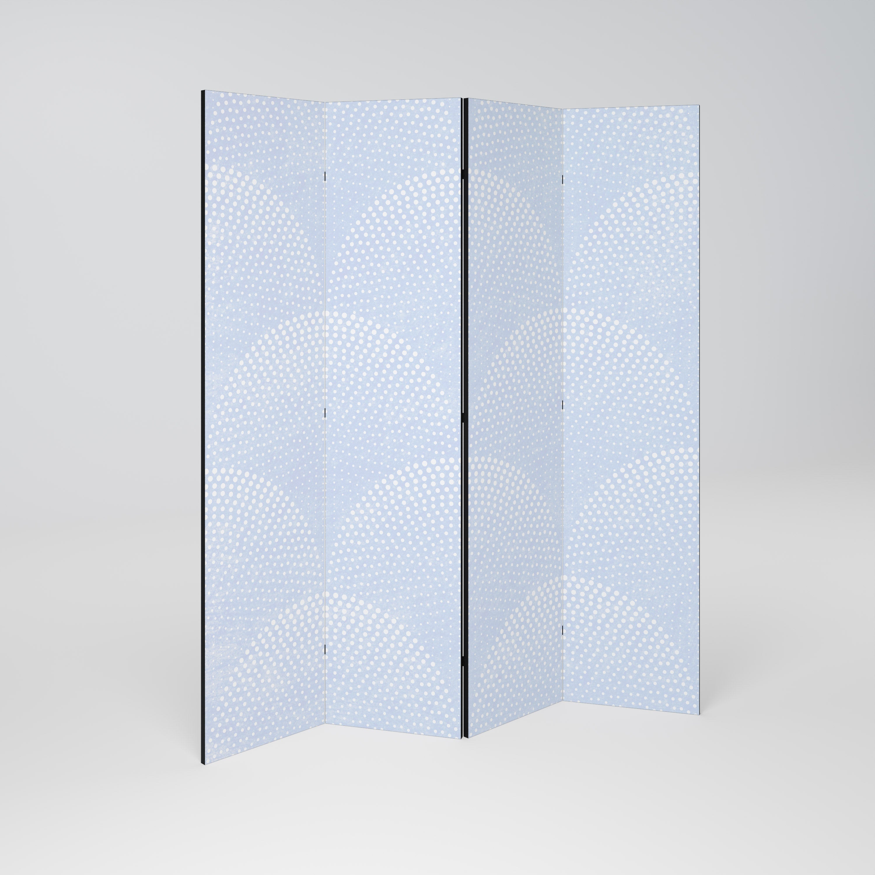 HARMONIOUS CURVES DISPLAY Decorative 4-Panel Room Divider