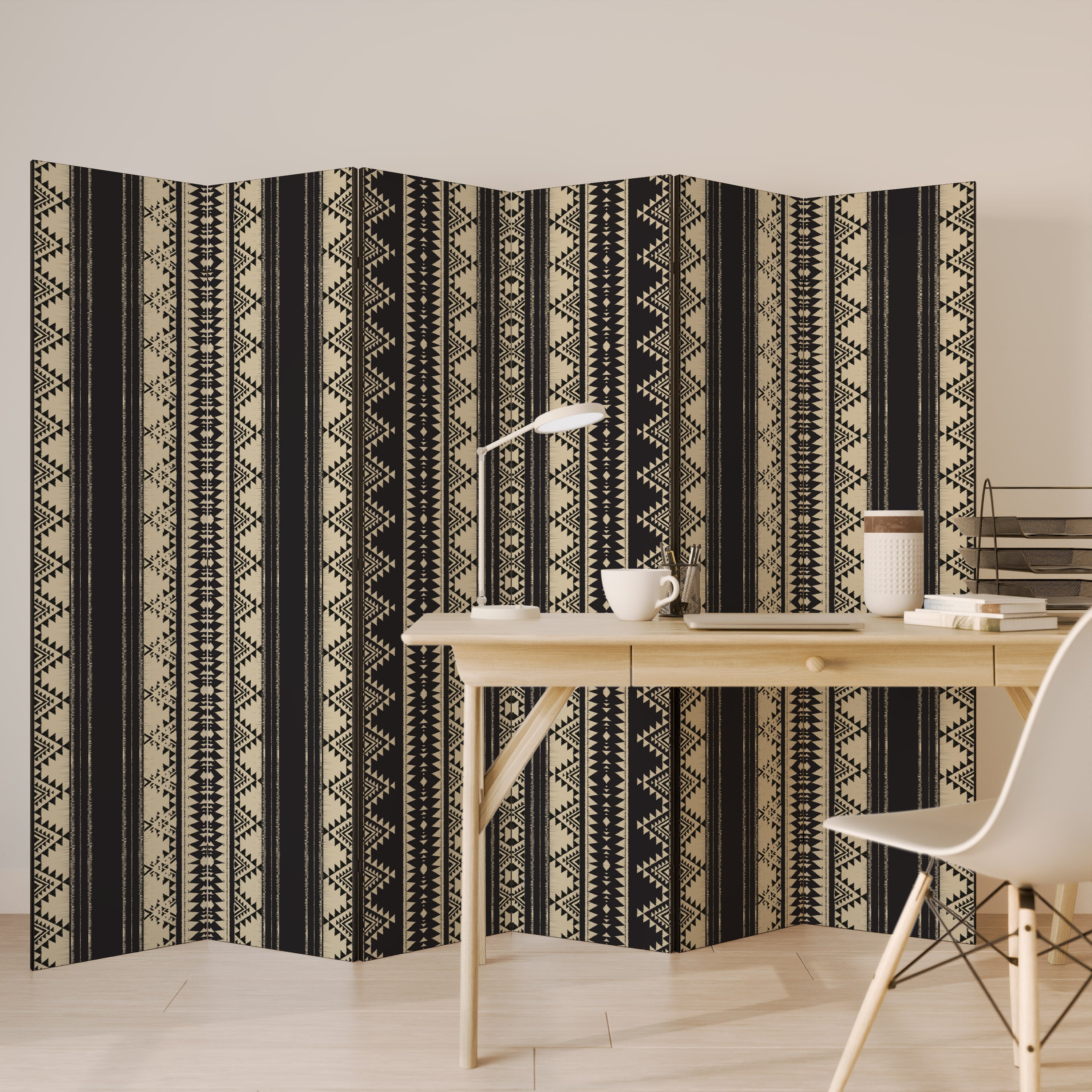 Biombo decorativo AZTEC de 6 paneles