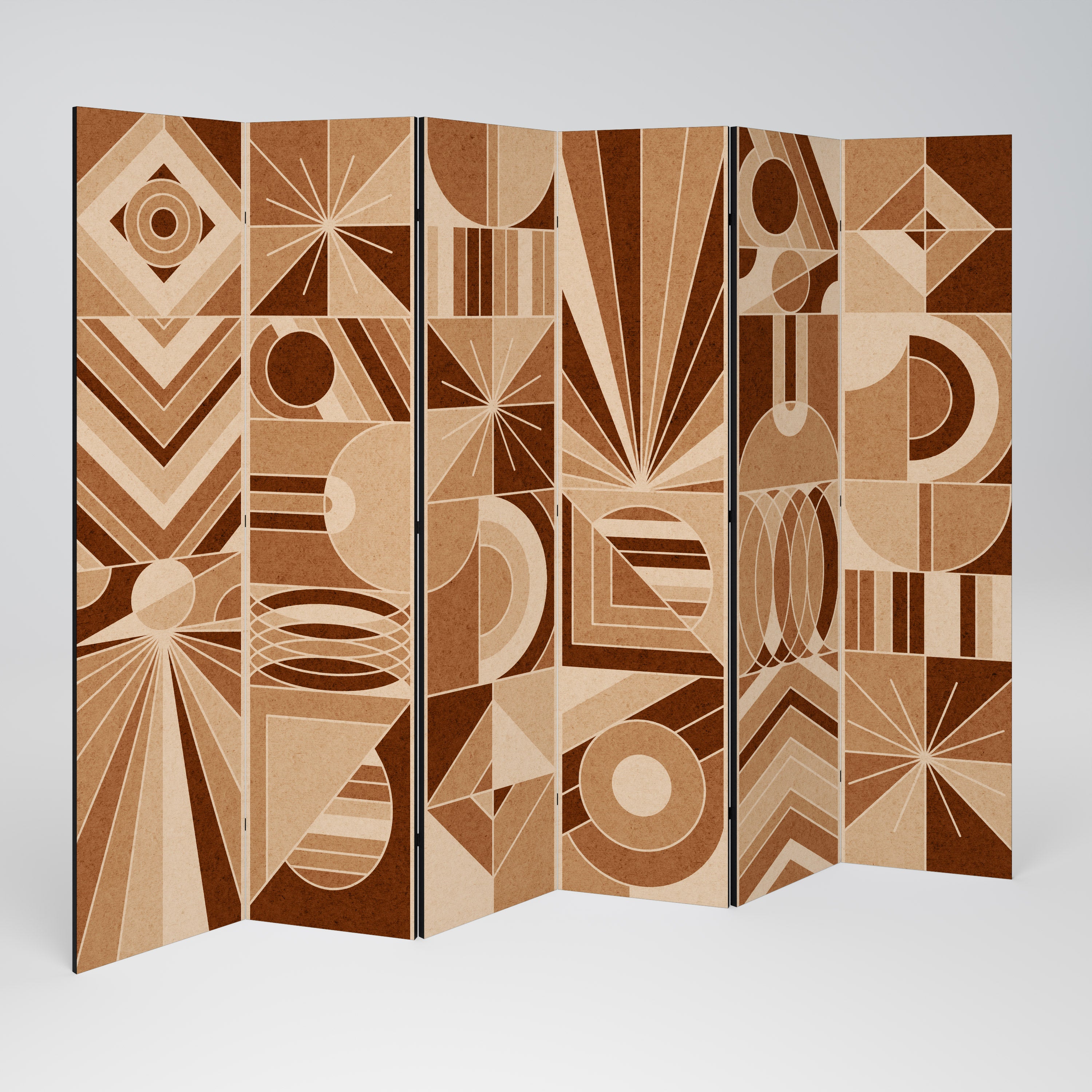 Divisor de ambientes decorativo PRISM MOSAIC de 6 paneles