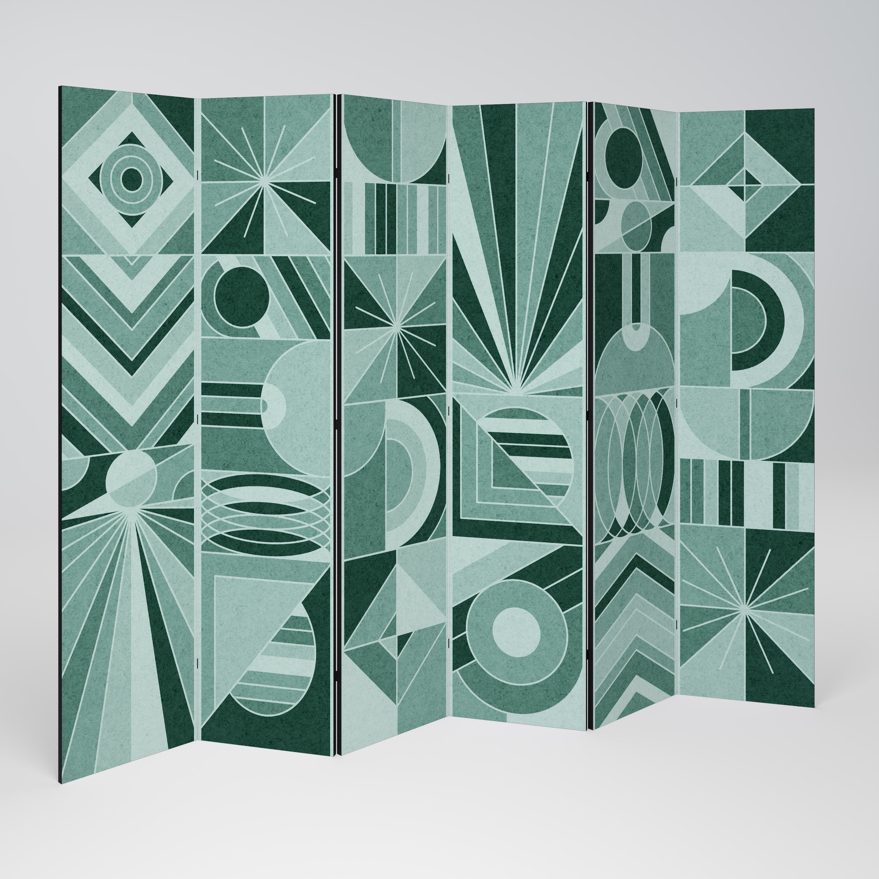 Divisorio de ambientes decorativo de 6 paneles HARMONIC GRID