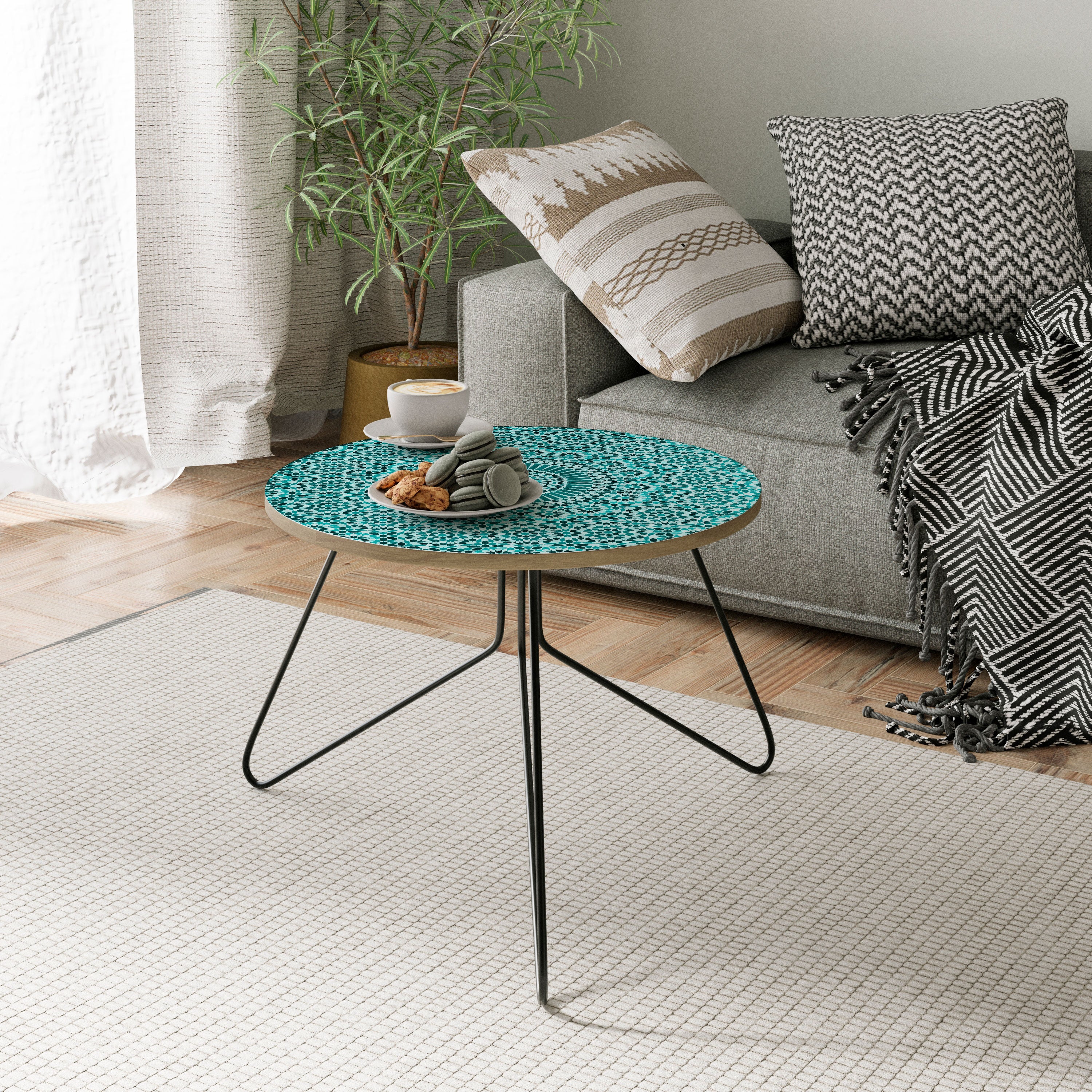 MOROCCAN TURQUOISE Coffee Table 60