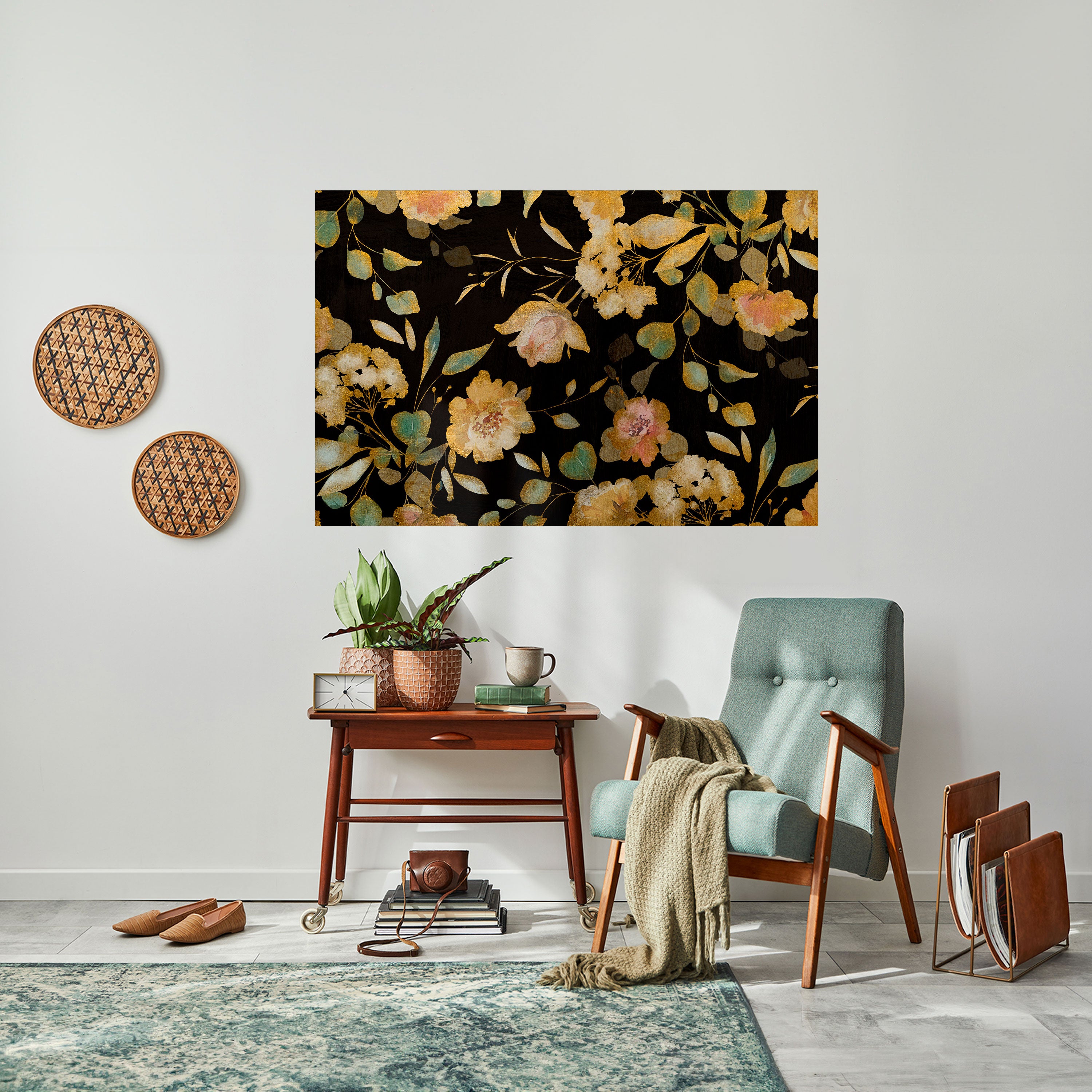 Póster horizontal autoadhesivo MODEST FLORAL