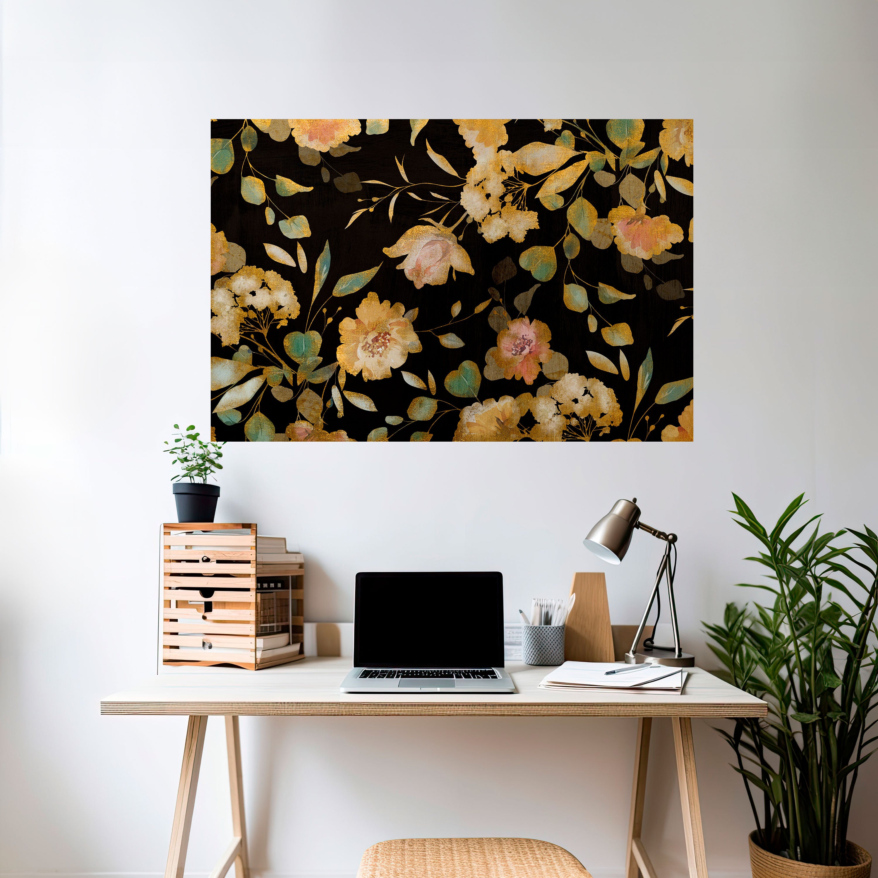 Póster horizontal autoadhesivo MODEST FLORAL
