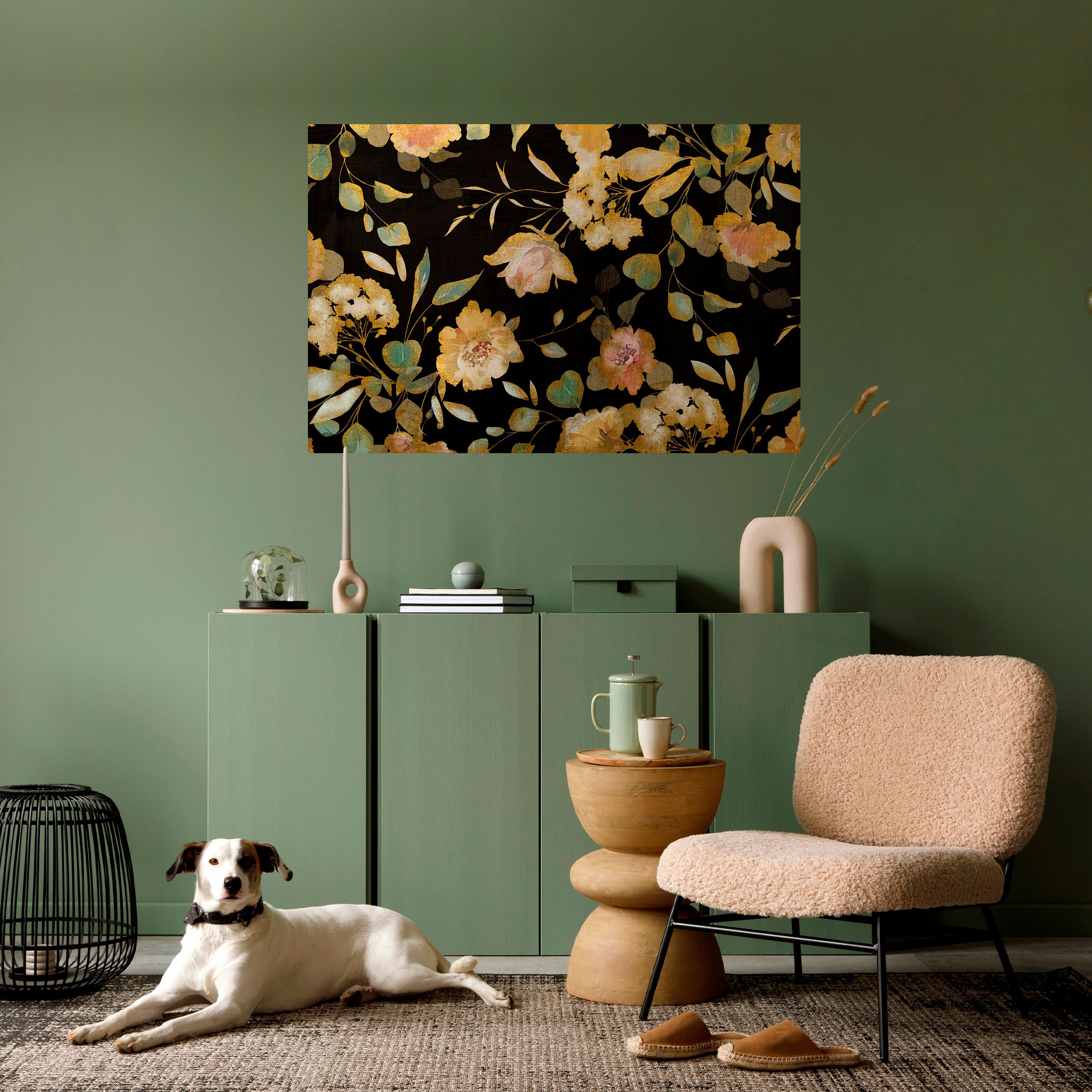 Póster horizontal autoadhesivo MODEST FLORAL