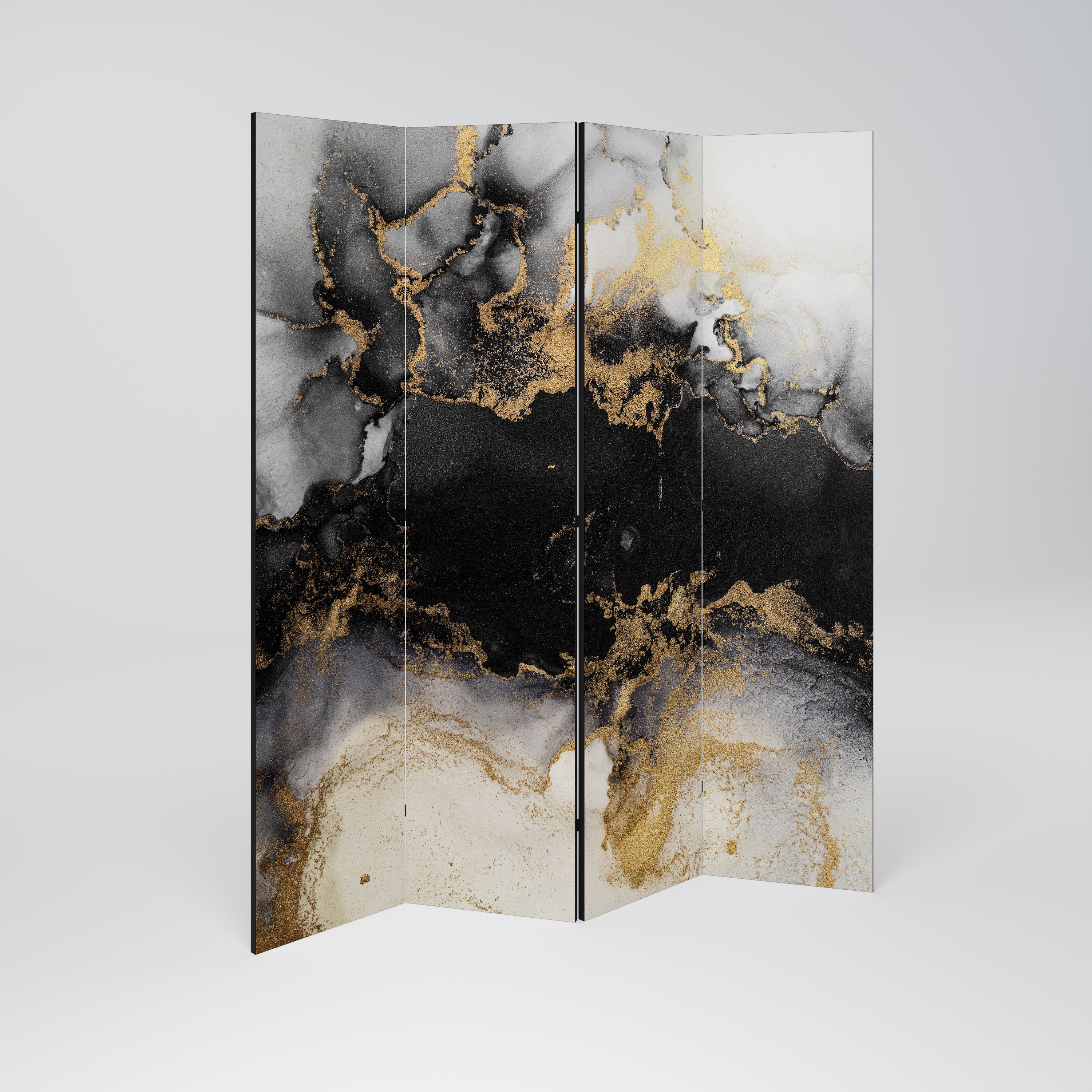 MARBLE OF TOMMORROW Decorative 4-Panel Room Divider