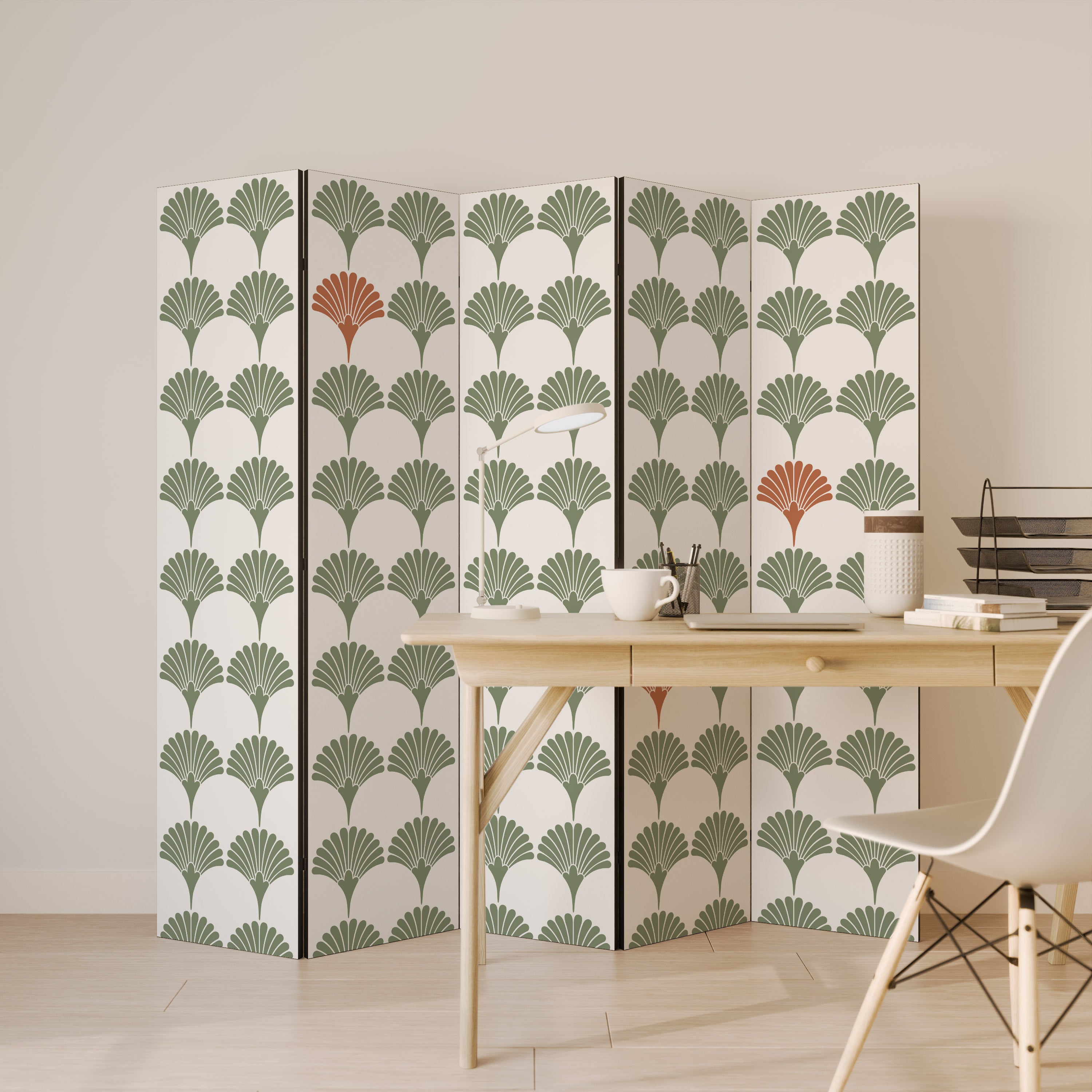 Biombo decorativo VIVID VALOR de 5 paneles