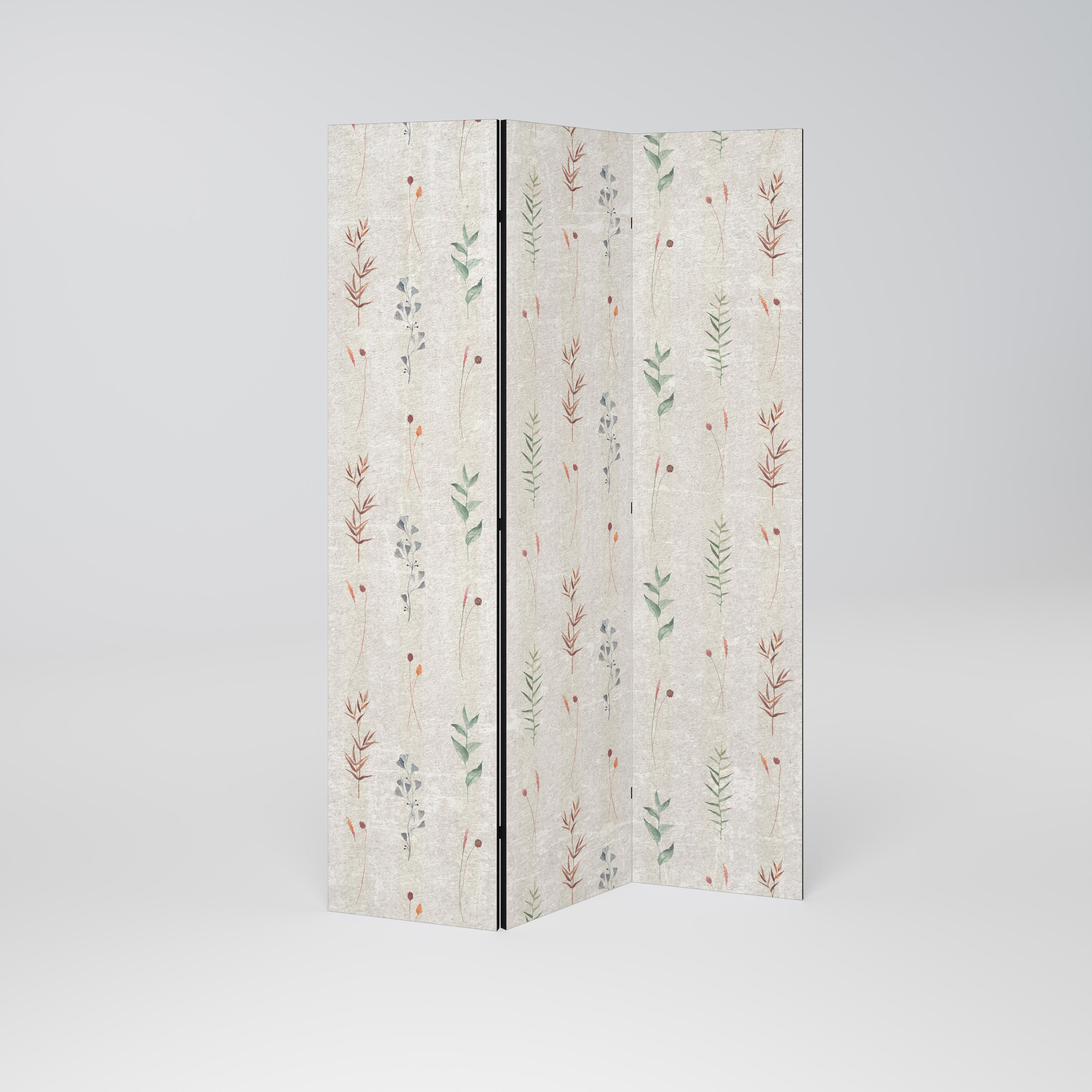Biombo decorativo de 3 paneles VERDANT HARMONY