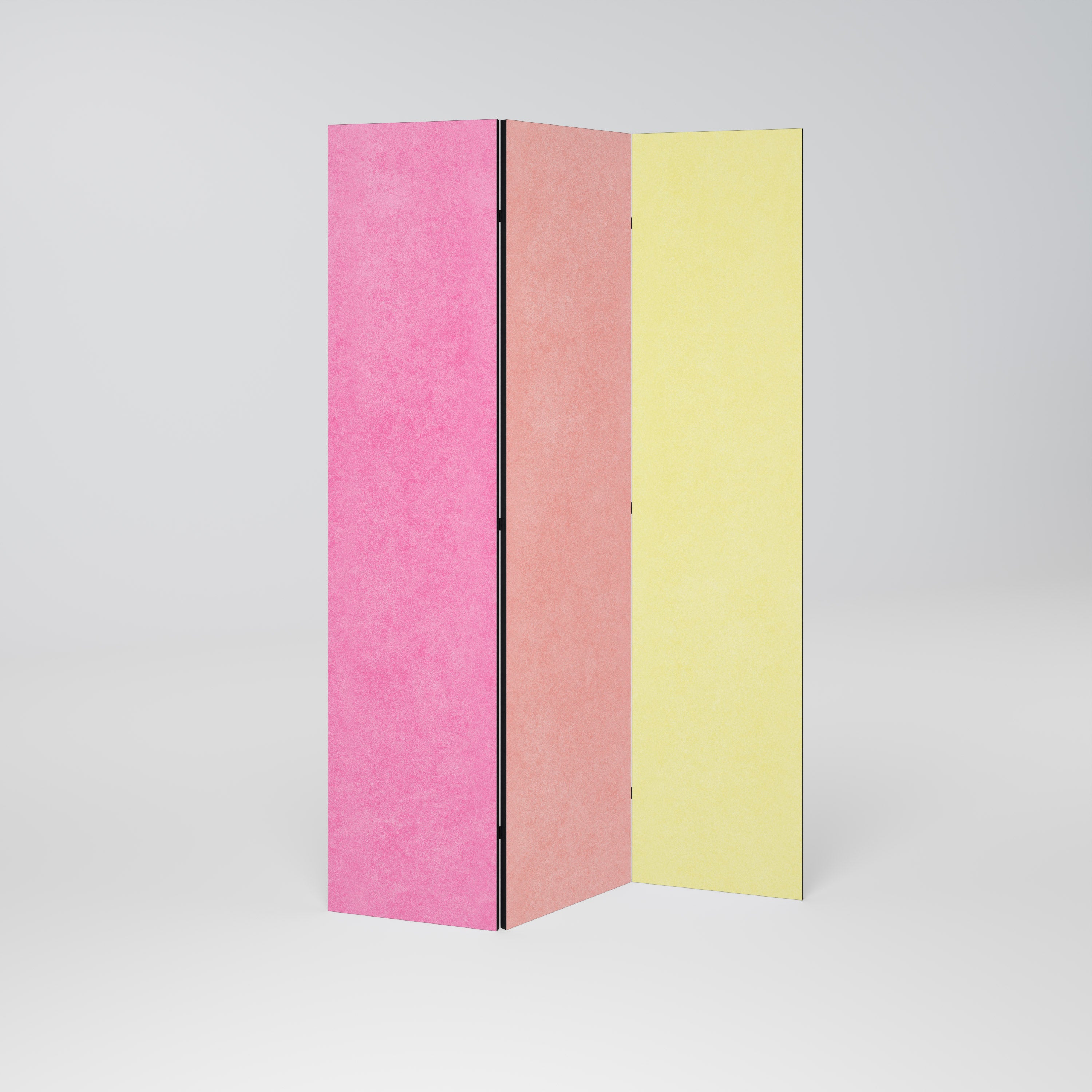 LIKE A ROLLING SHADE Decorative 3-Panel Room Divider