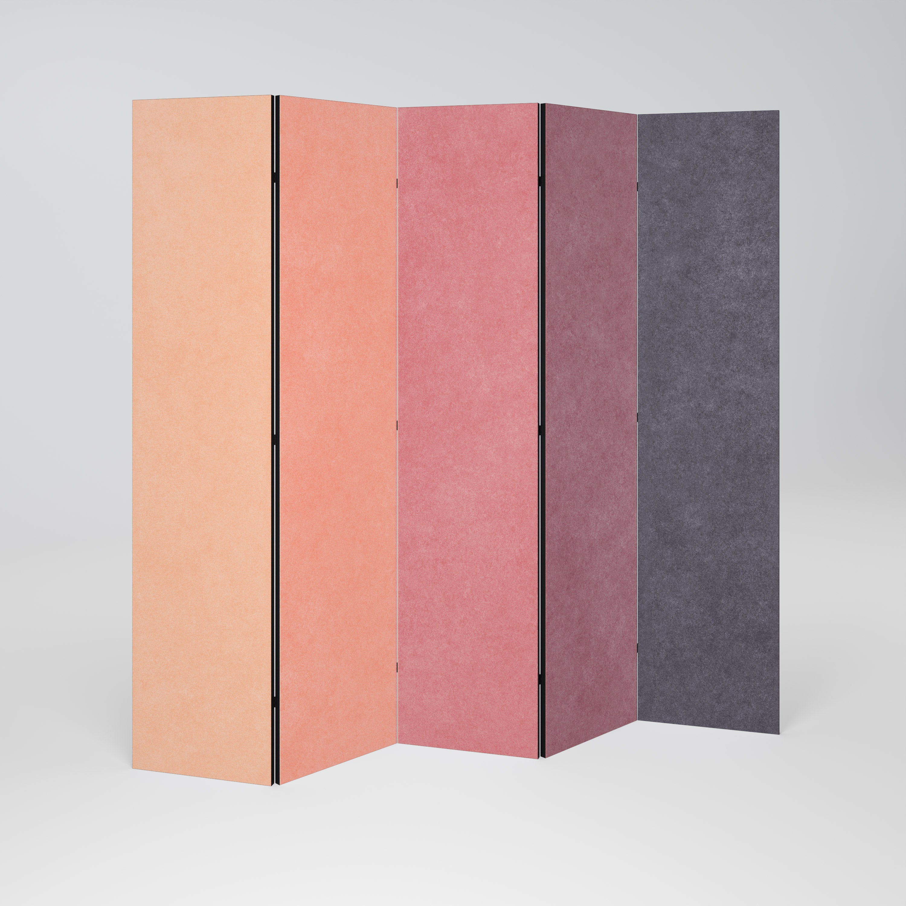 Biombo decorativo de 5 paneles con aroma a alcohol rosa