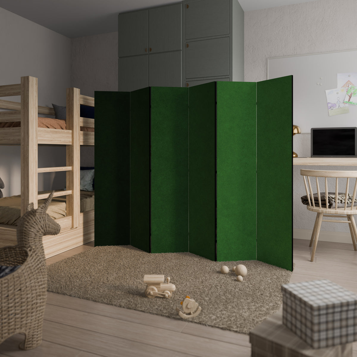 GREEN YOURSELF Biombo de 6 paneles