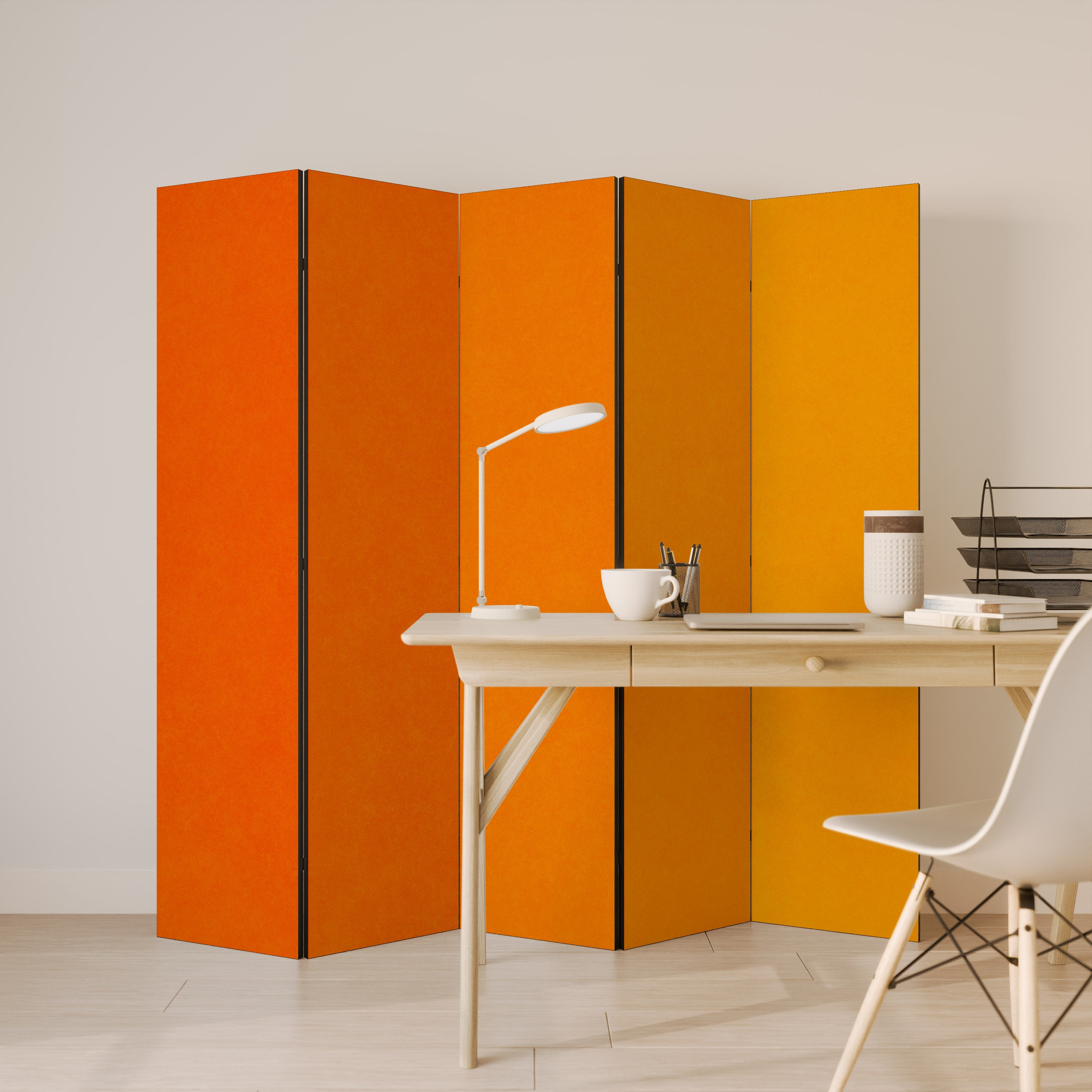Biombo decorativo de 5 paneles TANGELO RHAPSODY