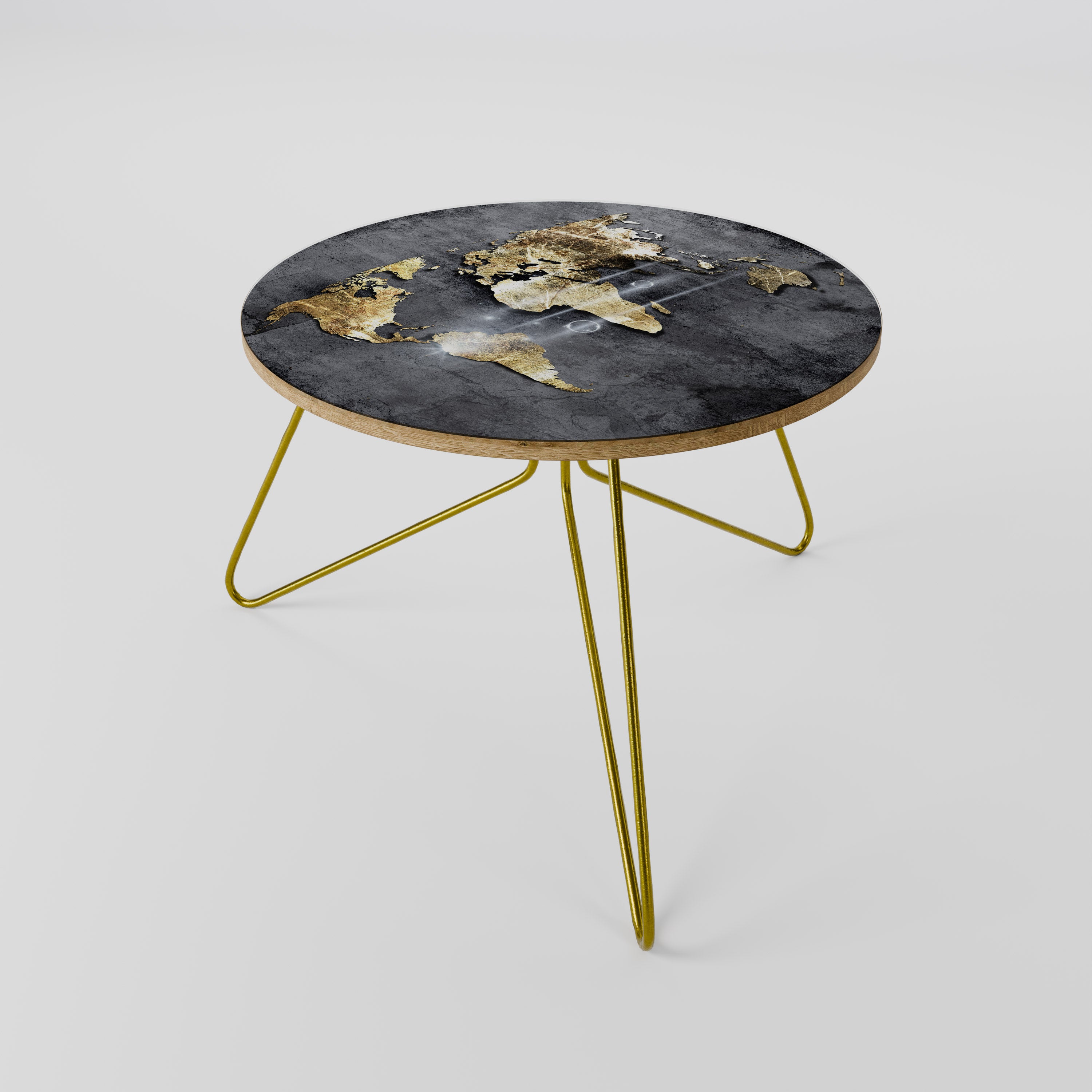 SHIMMERING EARTH MAP Coffee Table 60