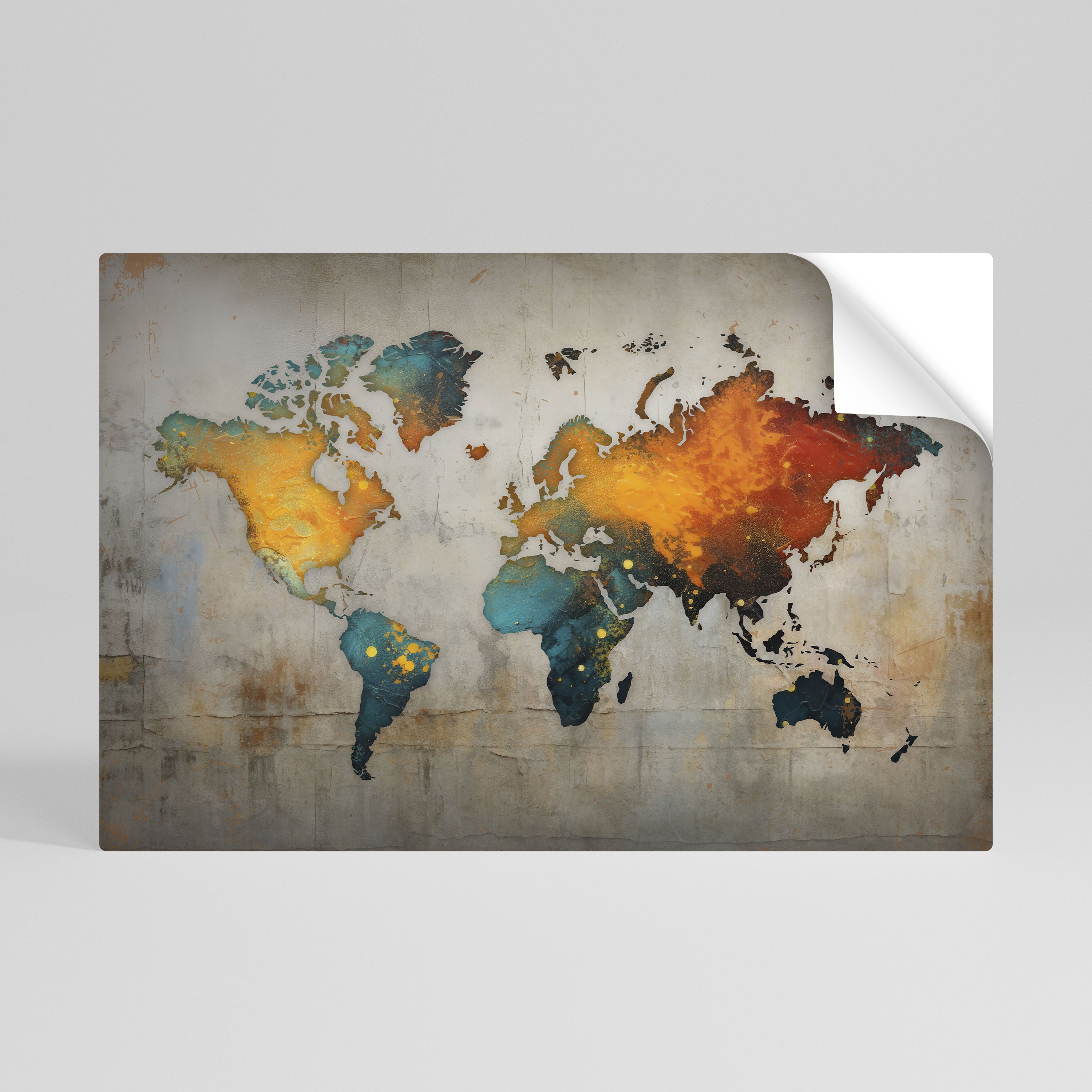 Póster horizontal autoadhesivo GLOBAL HUES EXPLORED