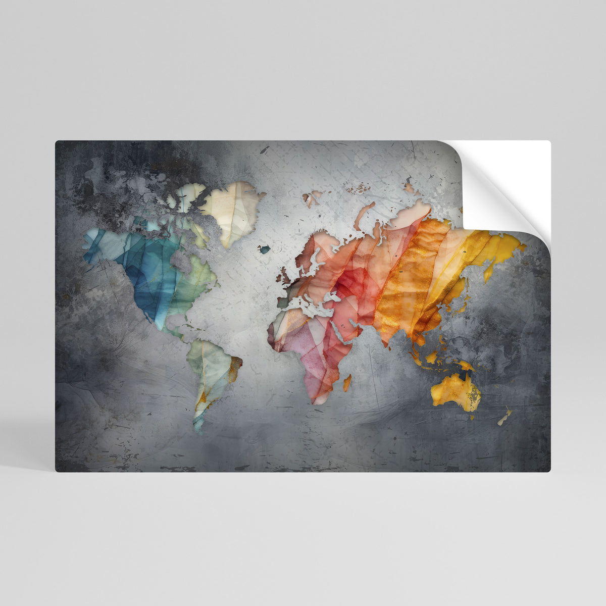 HARMONIOUS EARTH TONES Póster adhesivo horizontal