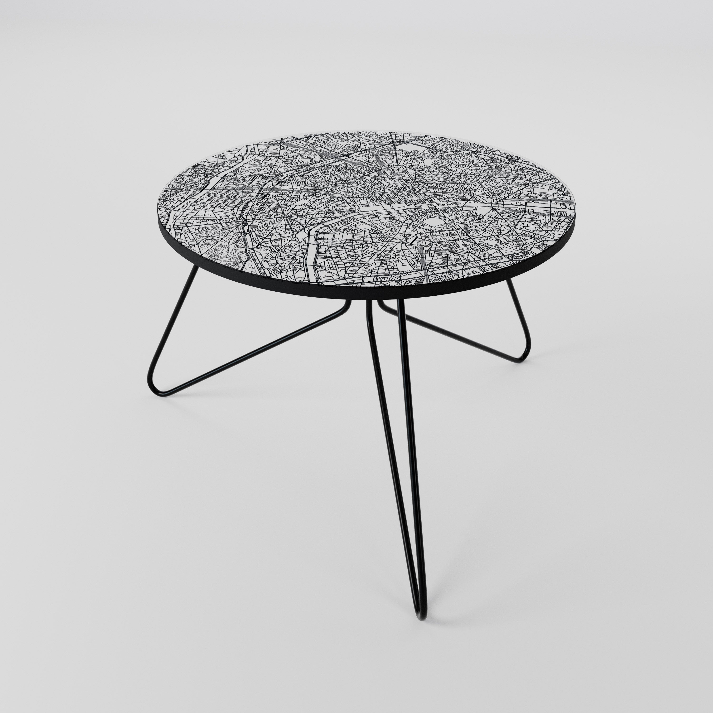 PARIS TOWN PLAN Coffee Table 60