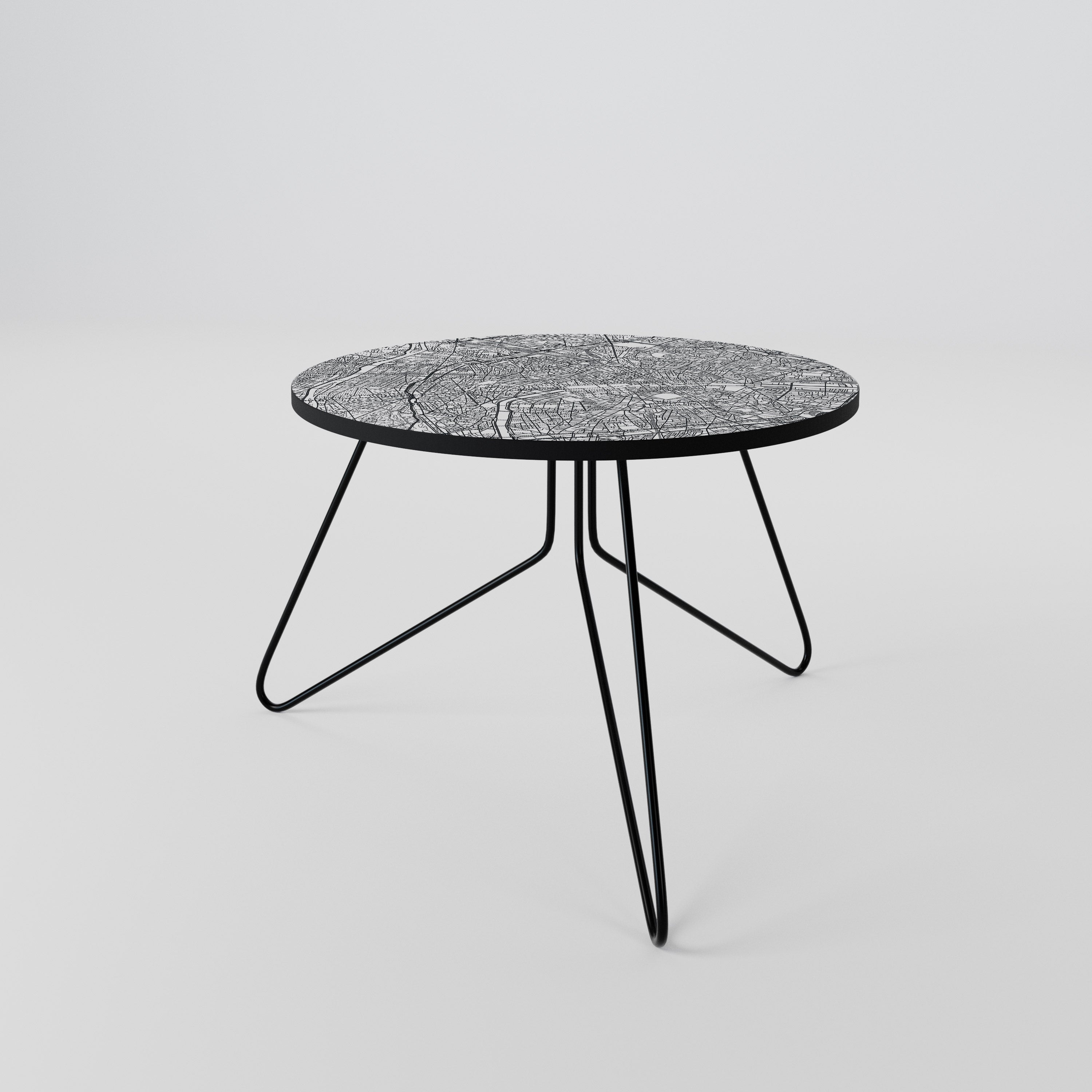 PARIS TOWN PLAN Coffee Table 60