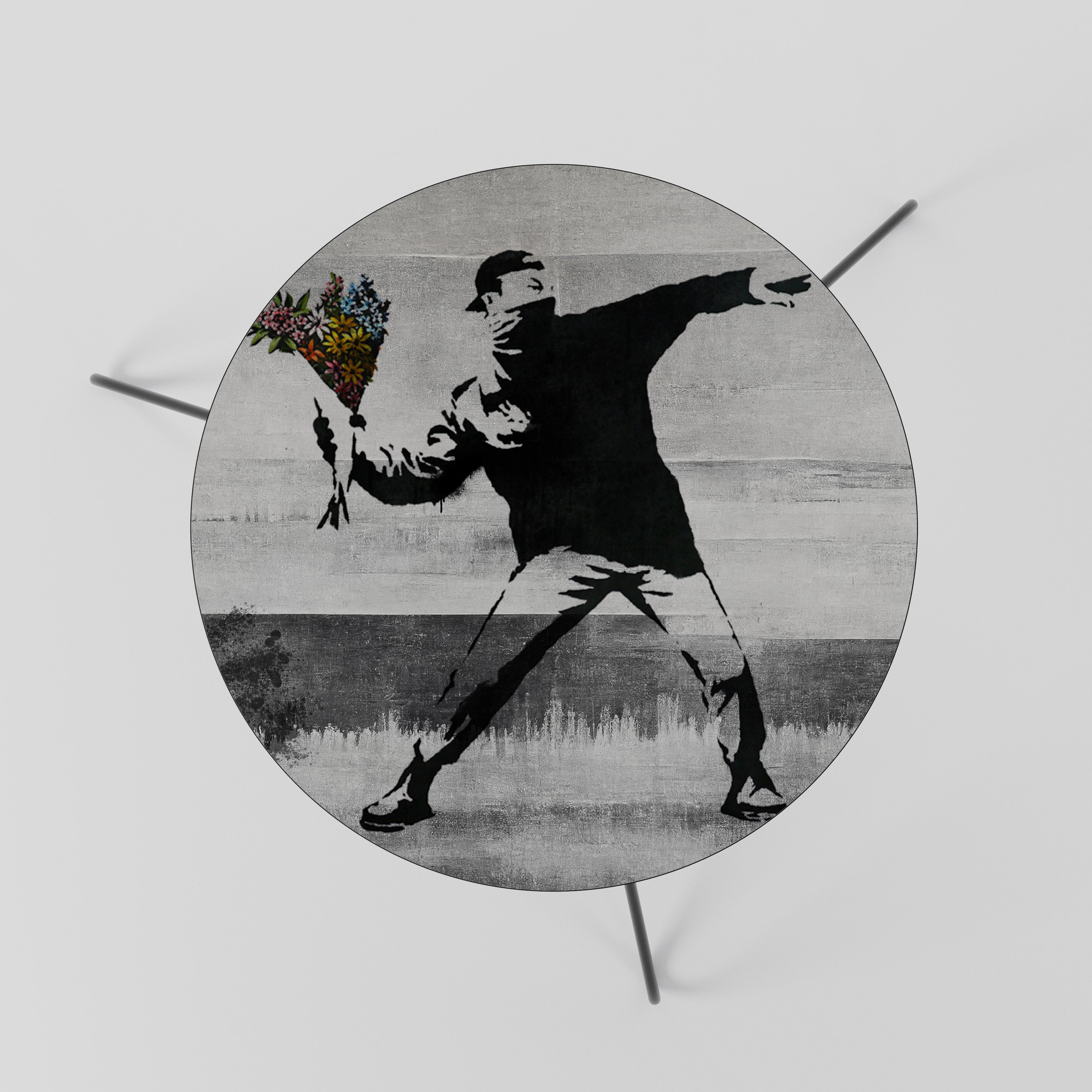 FLOWER BOMBER (BANKSY) Coffee Table 60