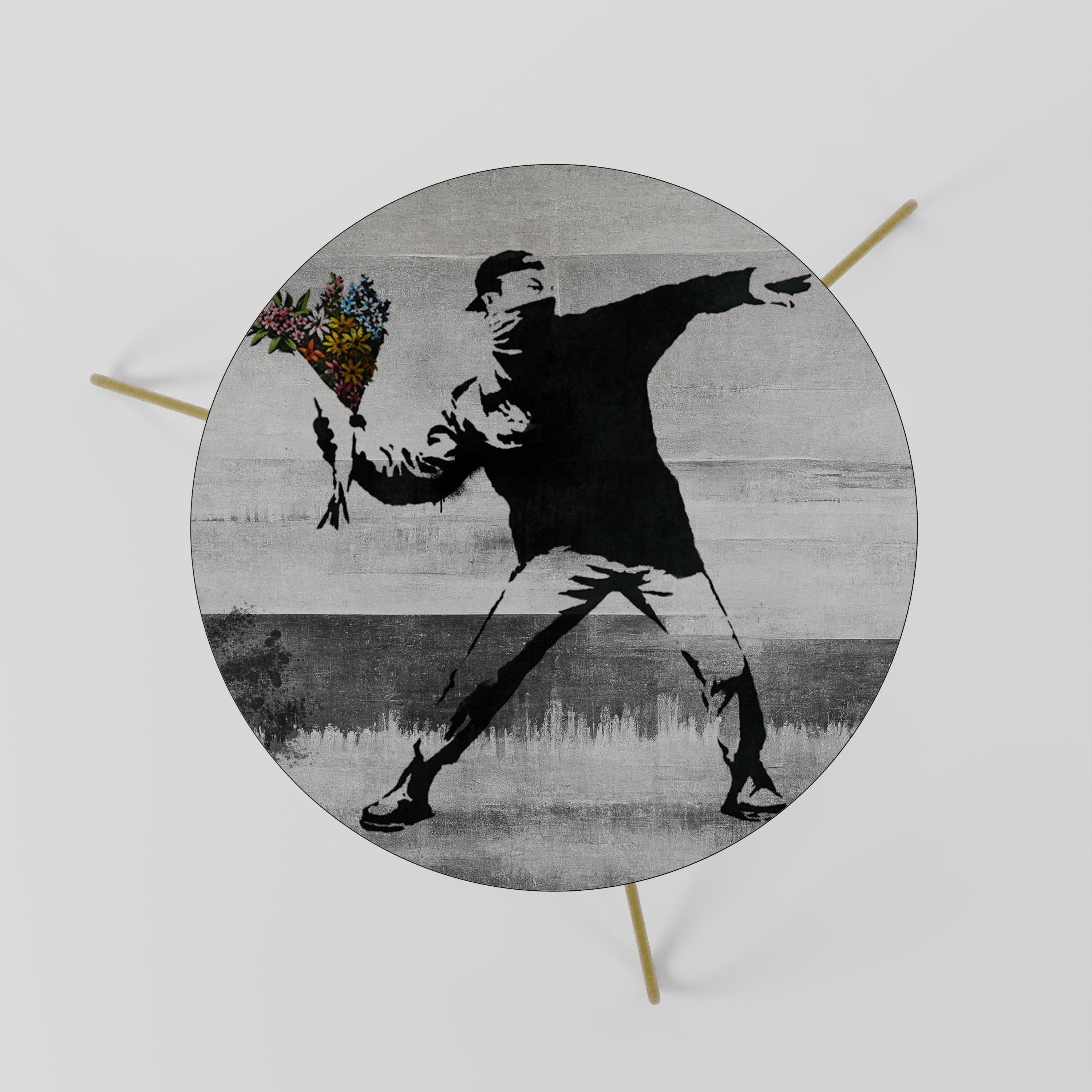 FLOWER BOMBER (BANKSY) Coffee Table 60