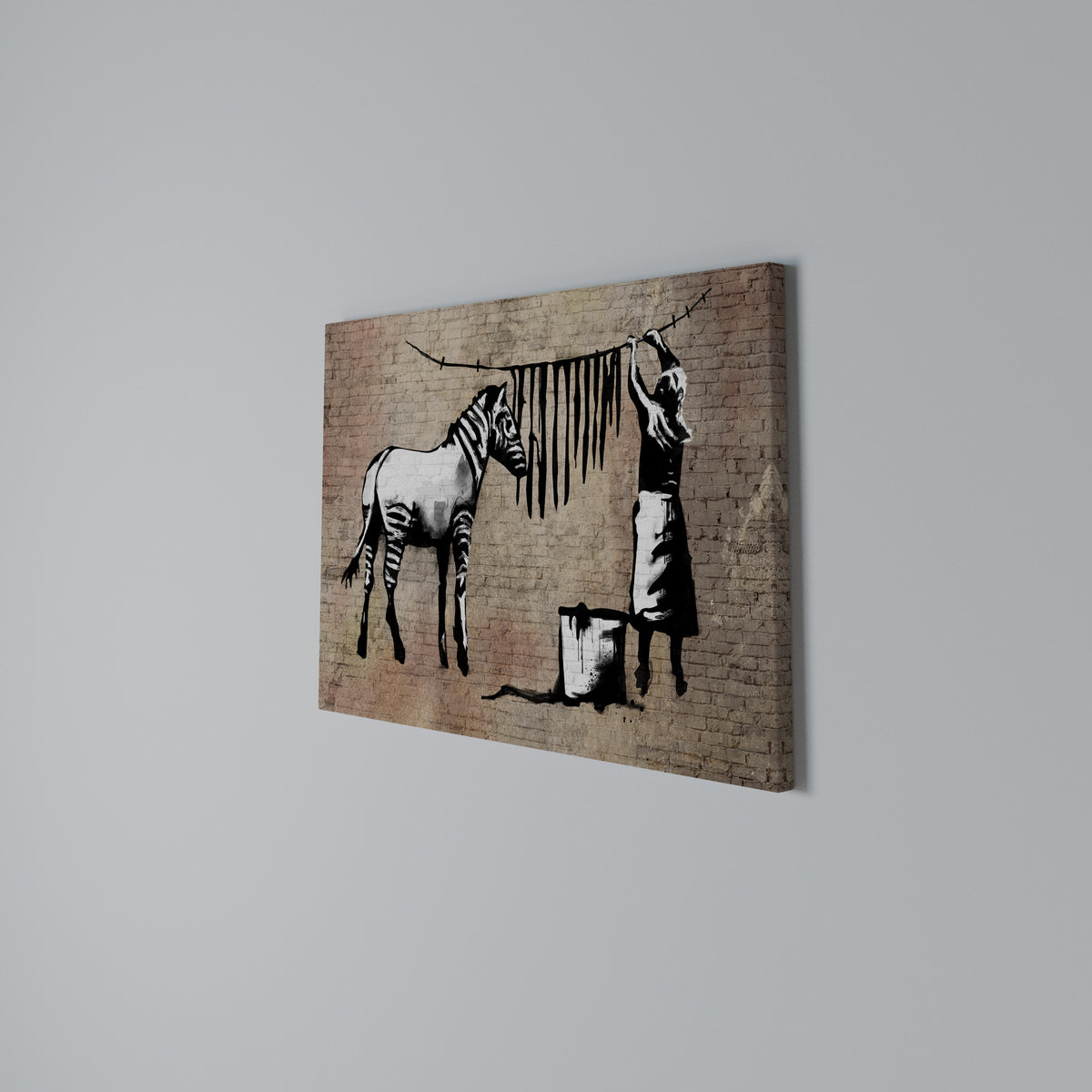 TIDY ZEBRA Cuadro en lienzo horizontal