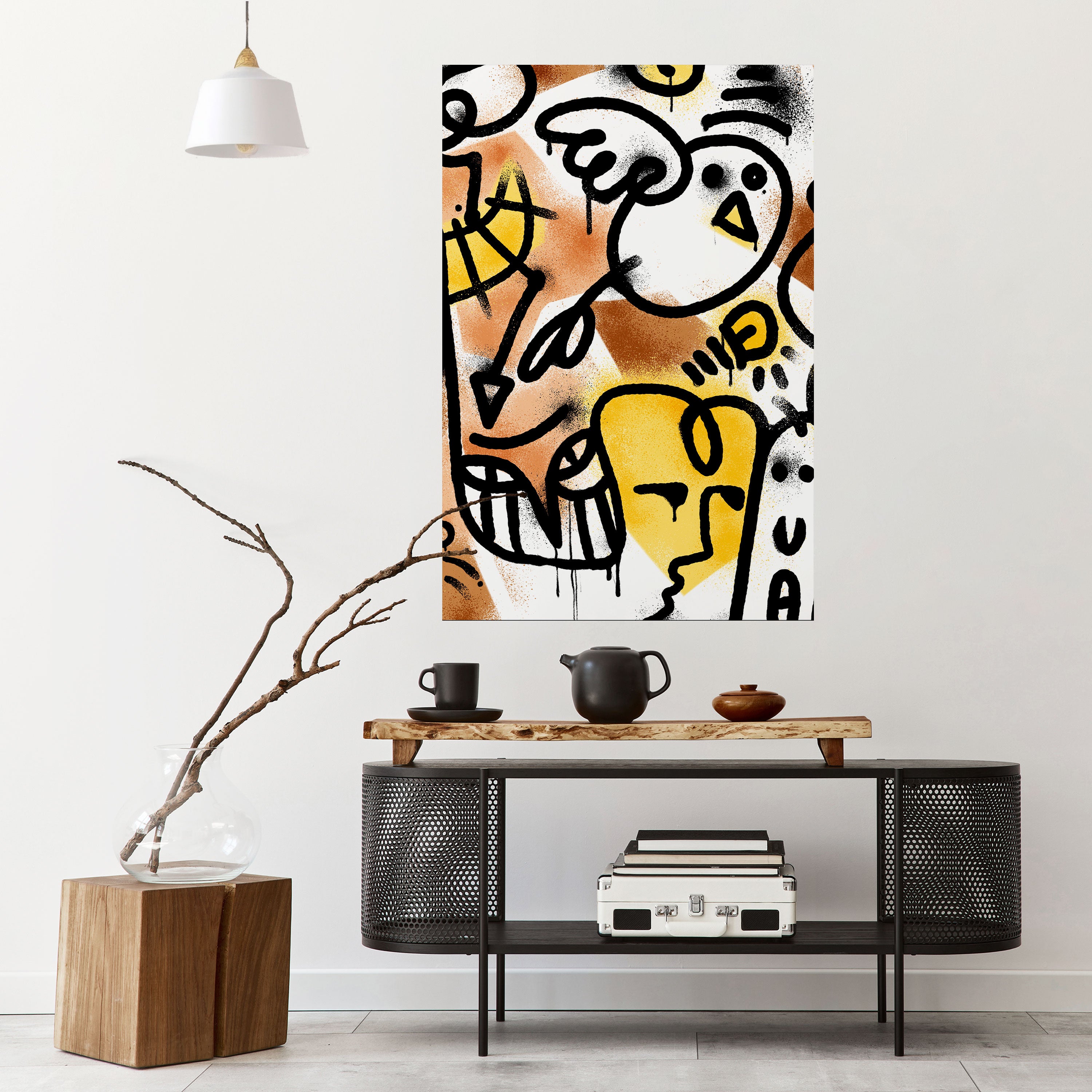 URBAN CANVAS Peel and Stick Vertical Poster