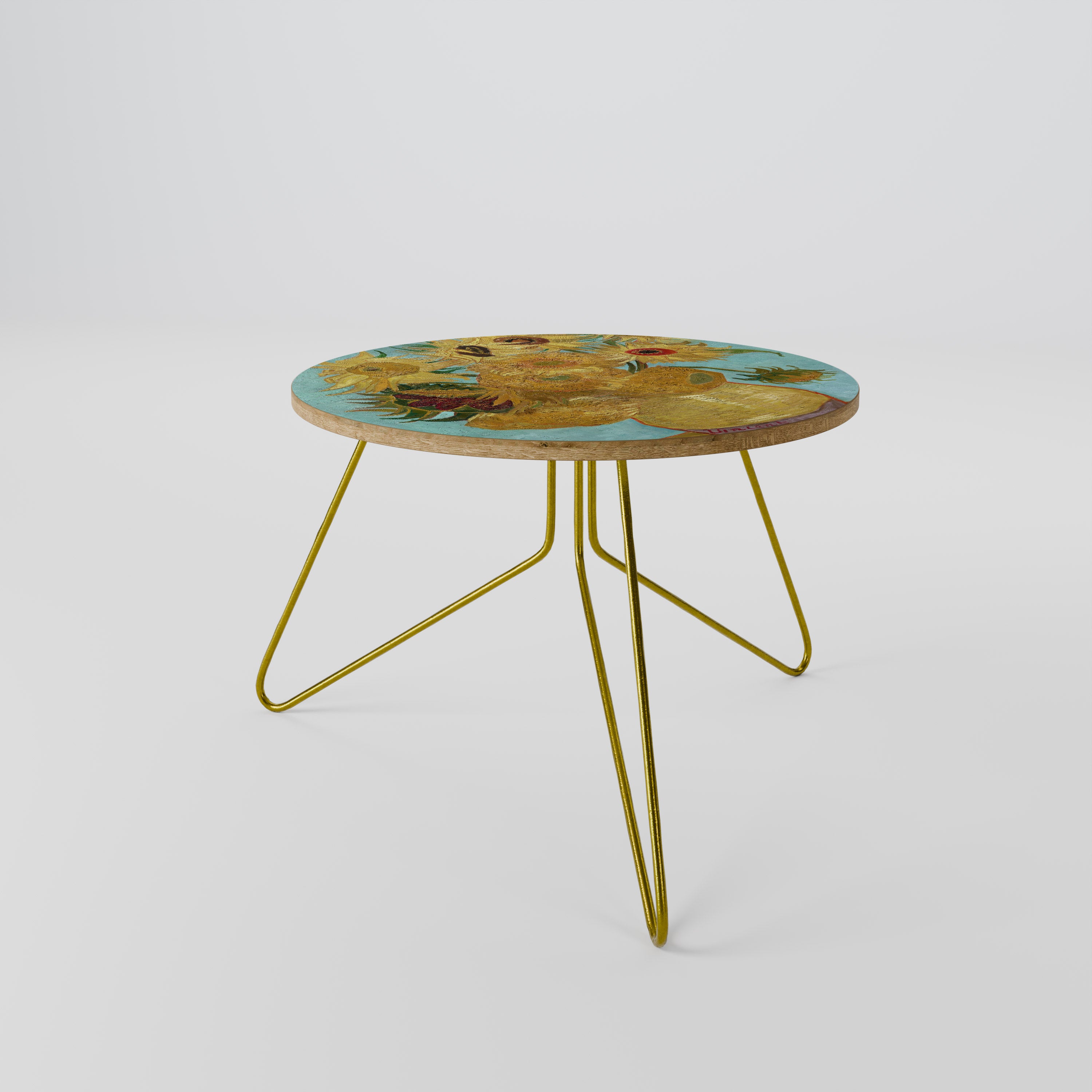 VASE WITH TWELVE SUNFLOWERS Coffee Table 60