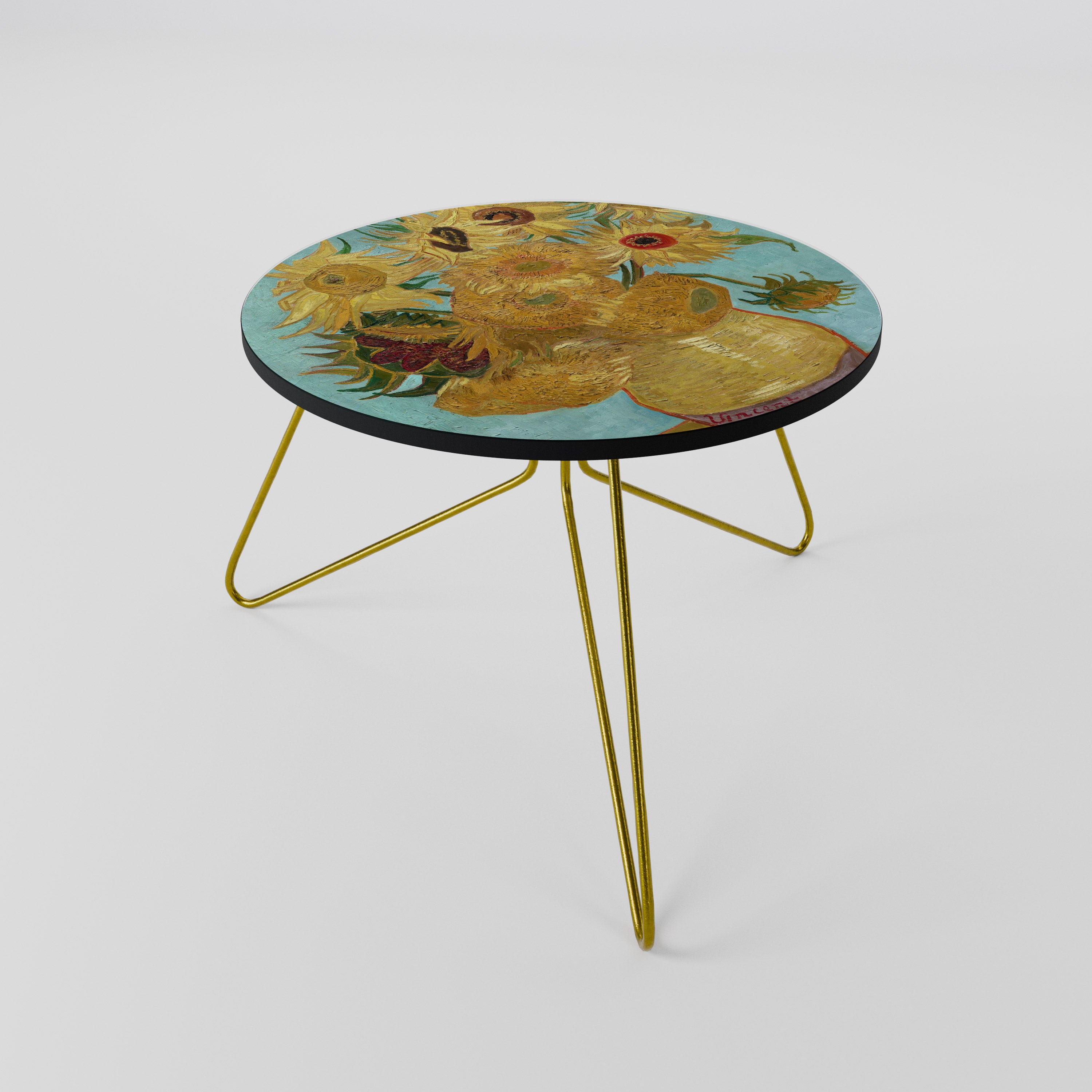 VASE WITH TWELVE SUNFLOWERS Coffee Table 60