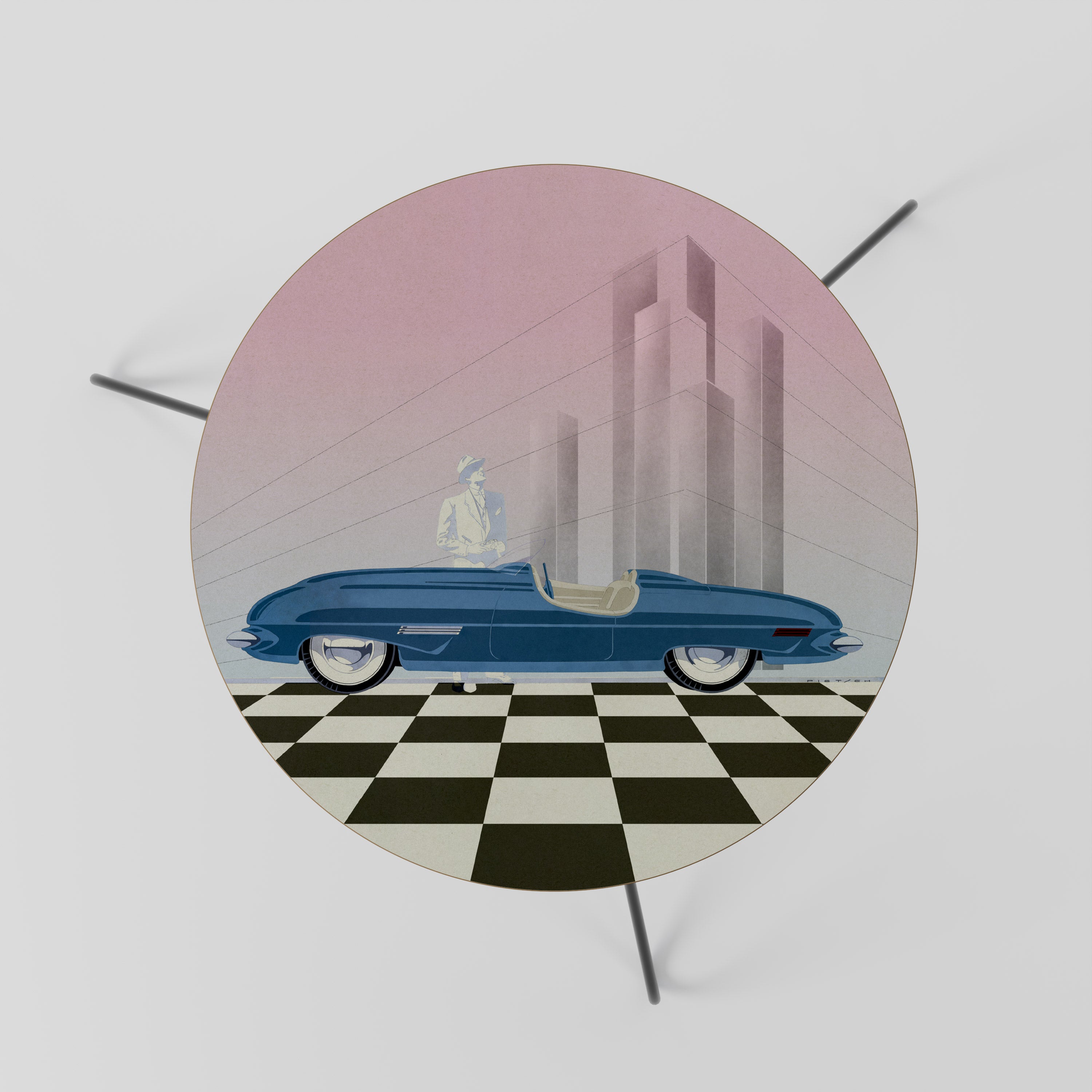 BLUE ROADSTER Coffee Table 60