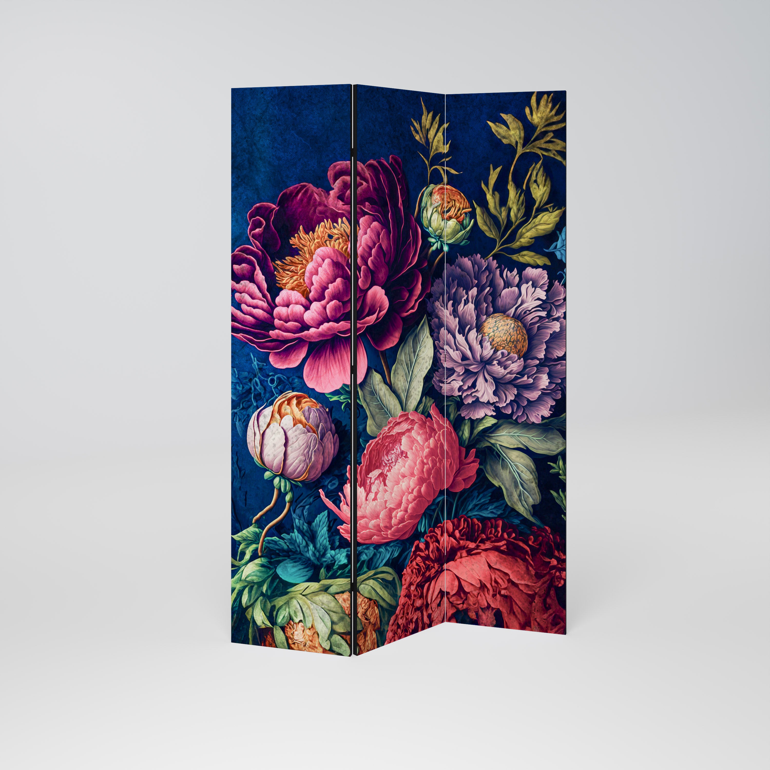 Biombo decorativo de 3 paneles BLOOMING ELEGANCE